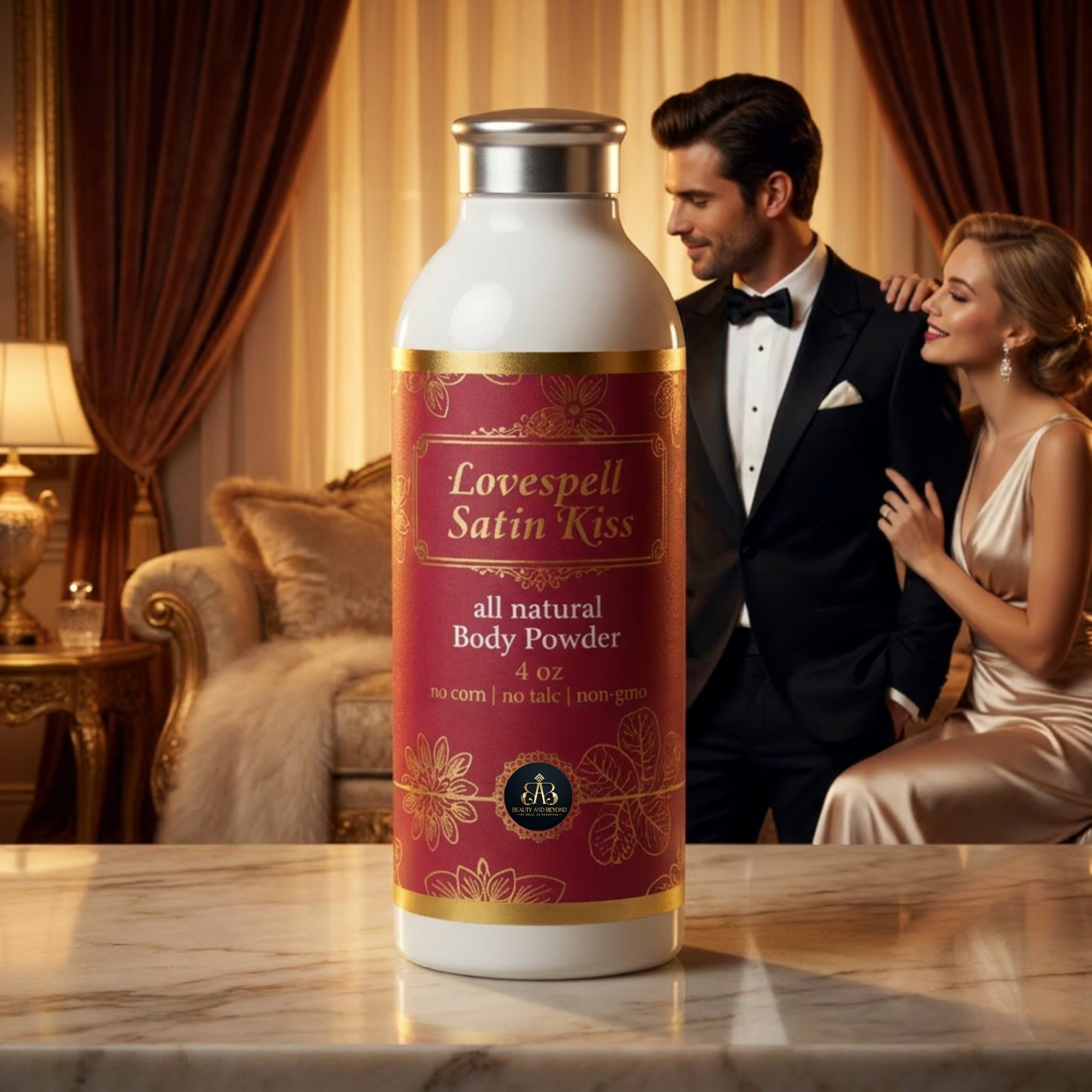 Love Spell Satin Kiss All Natural Body Powder