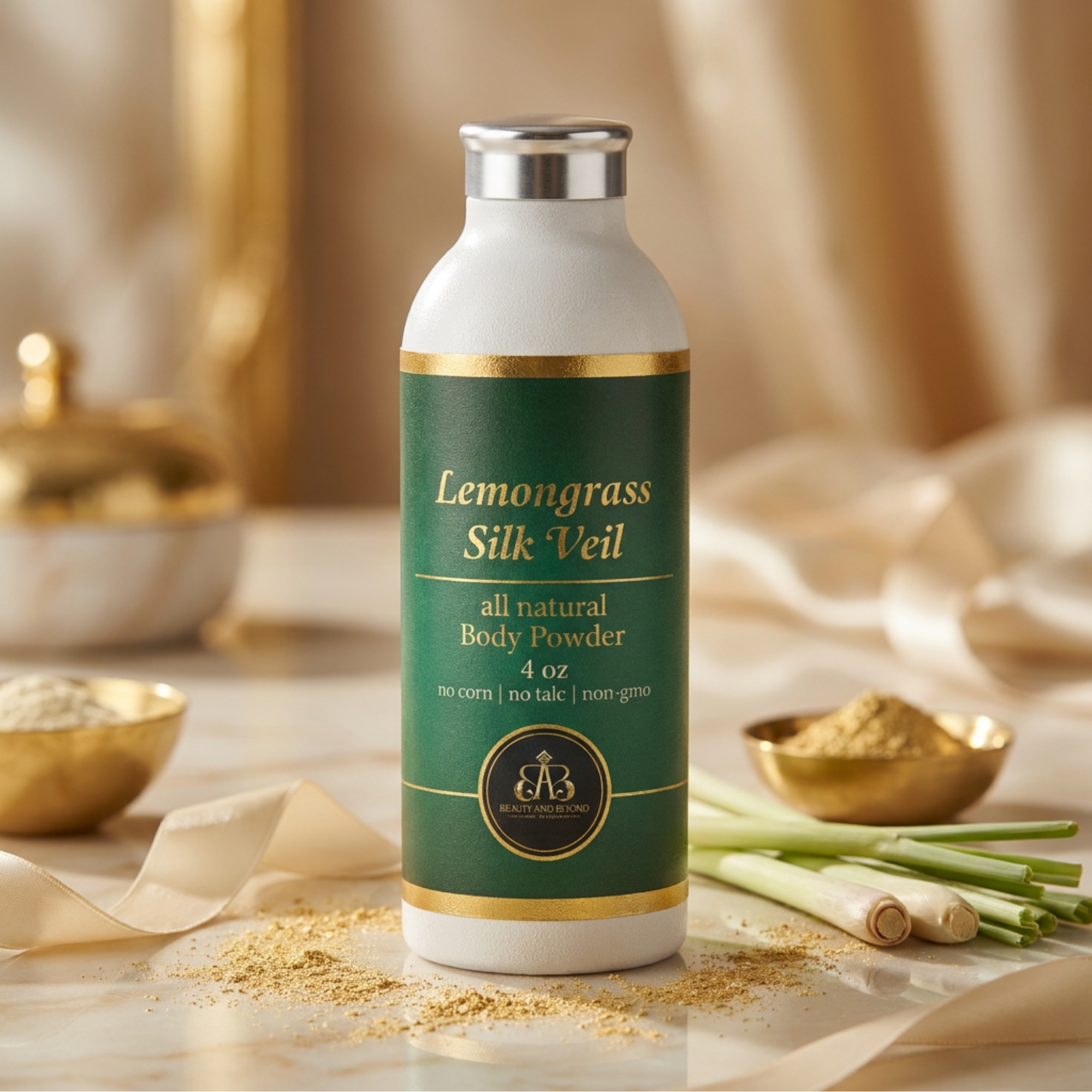 Lemongrass Silk Veil All Natural Body Powder