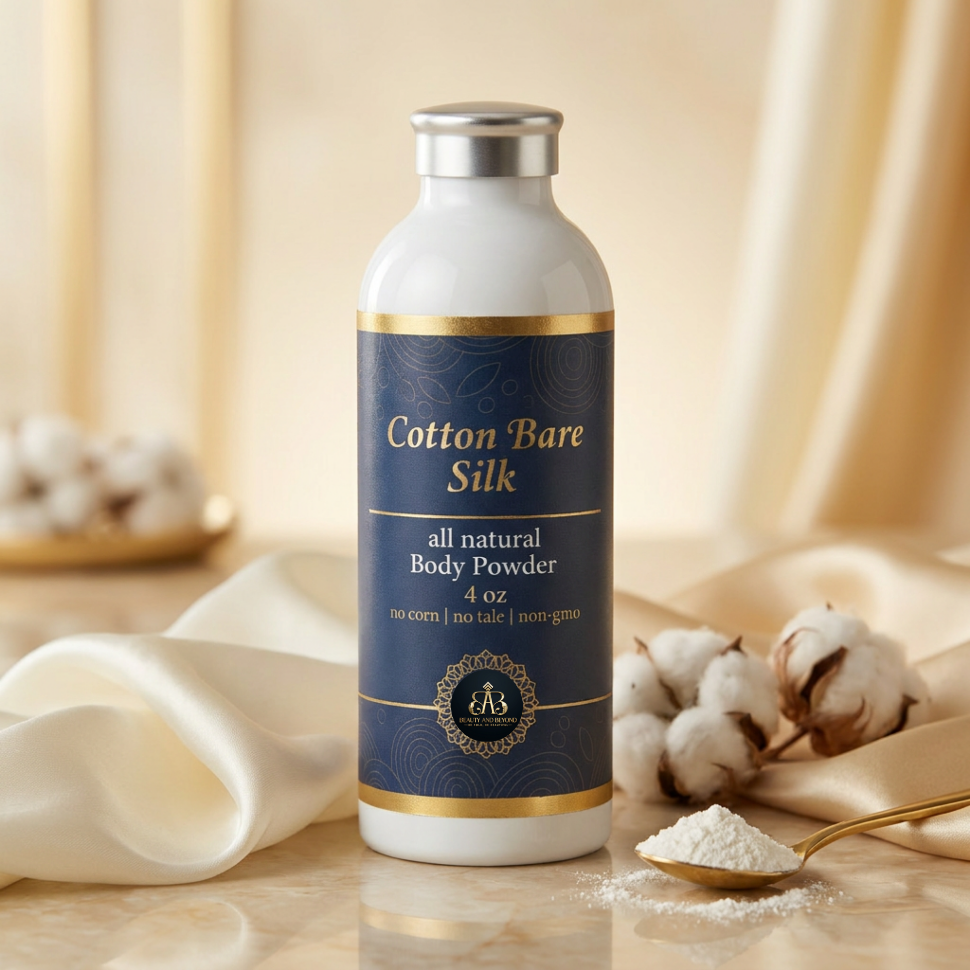 Cotton Bare Silk All Natural Body Powder