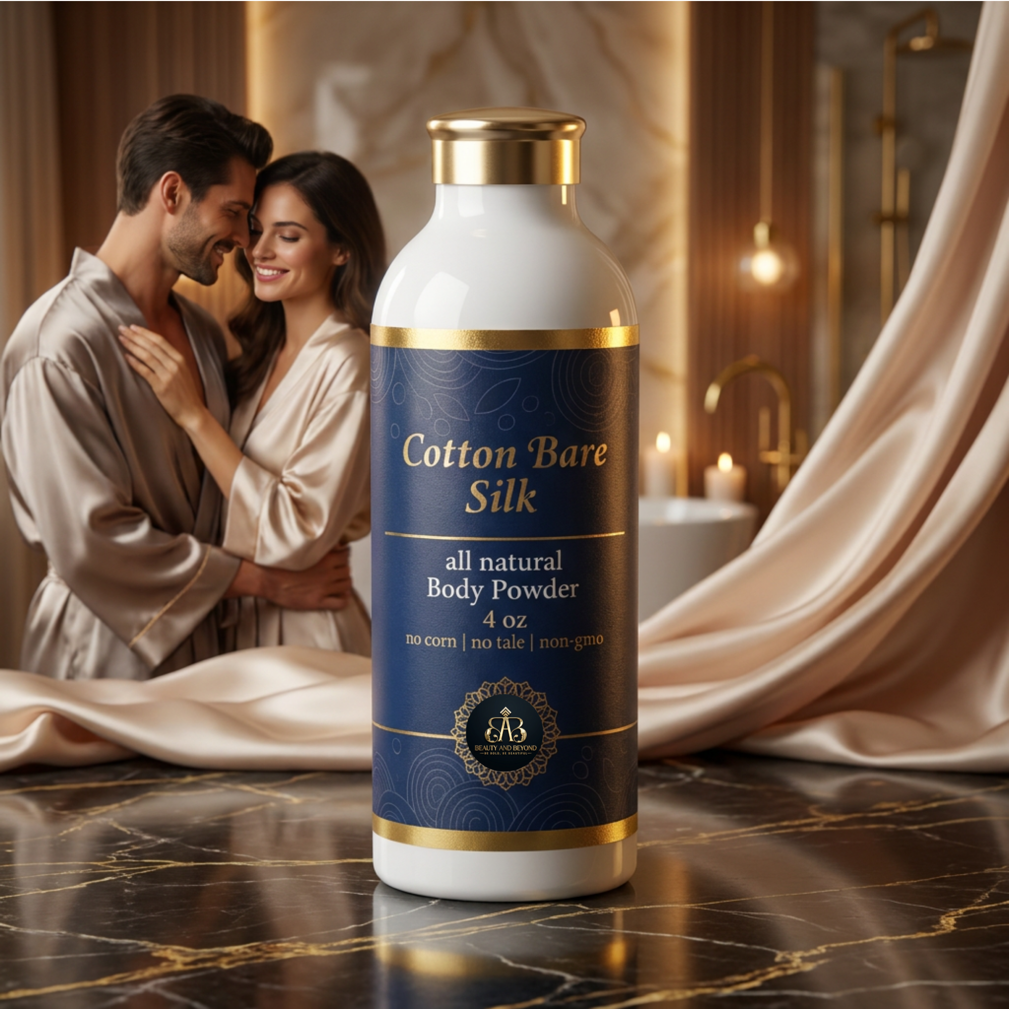 Cotton Bare Silk All Natural Body Powder