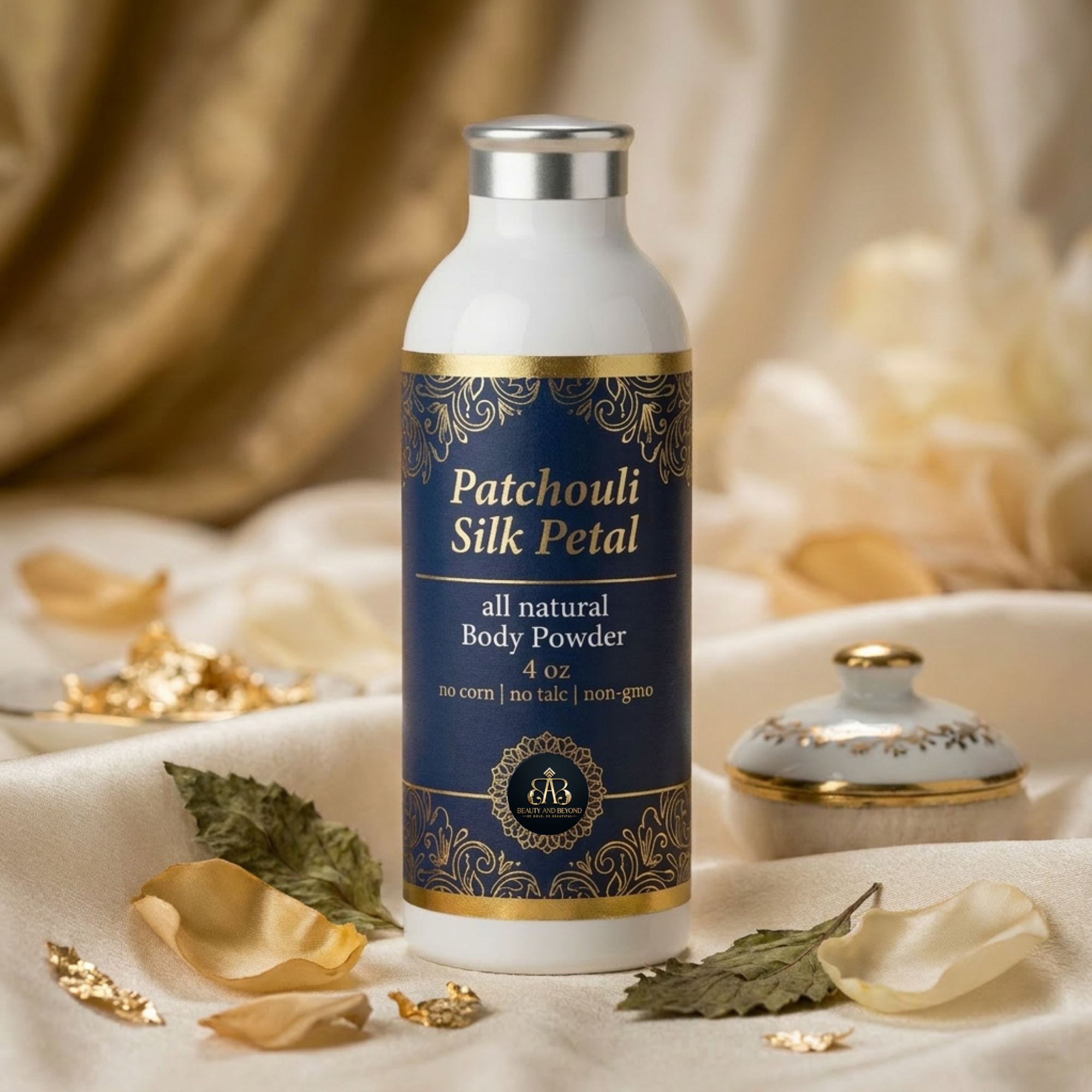 Patchouli Silk Petal All Natural Body Powder