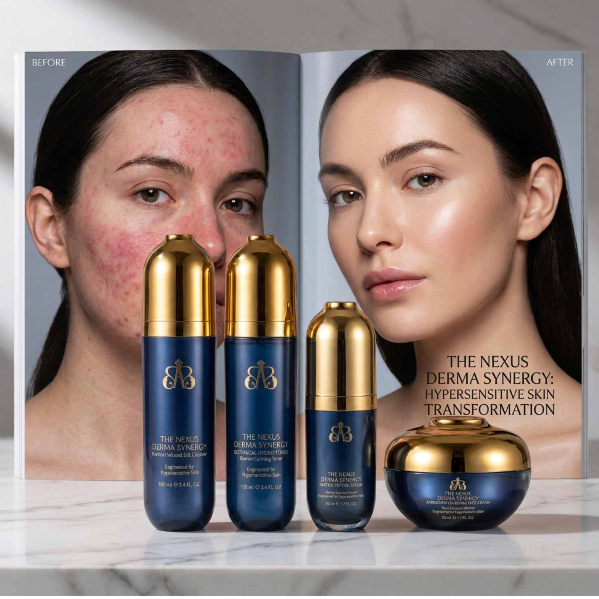 THE NEXUS DERMA SYNERGY COLLECTION — MASTER LUXURY SUITE Complete 13-Piece Clinical-Luxury Skin & Hair Care System