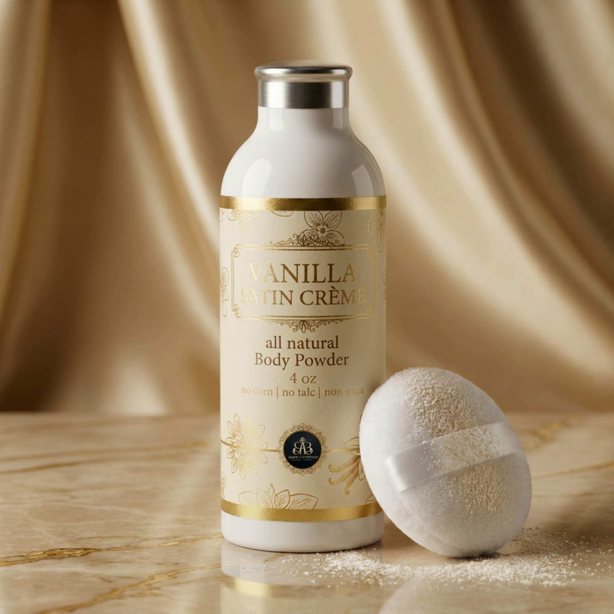 Vanilla Satin Crème All Natural Body Powder
