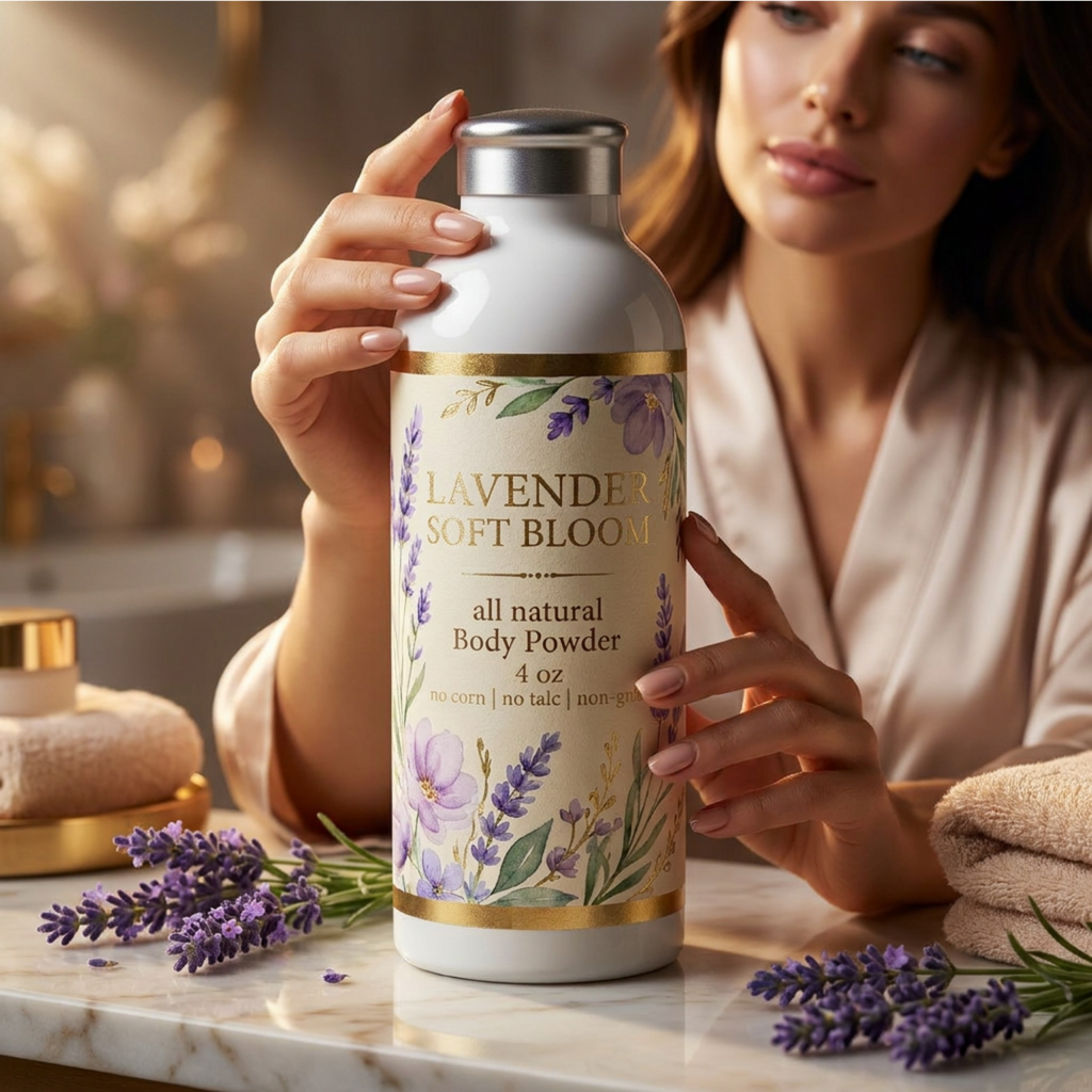 Lavender Soft Bloom All Natural Body Powder