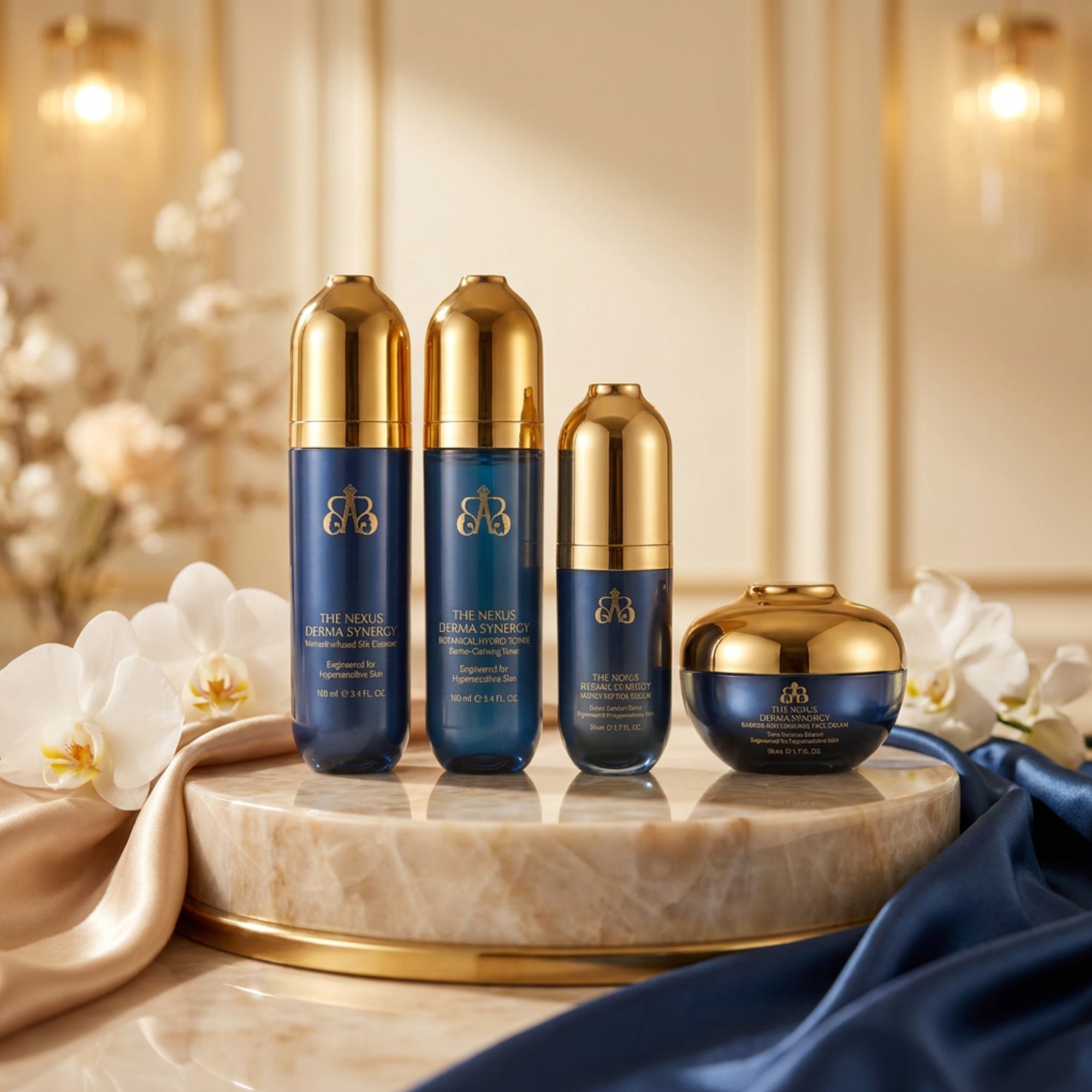 THE NEXUS DERMA SYNERGY COLLECTION — MASTER LUXURY SUITE Complete 13-Piece Clinical-Luxury Skin & Hair Care System