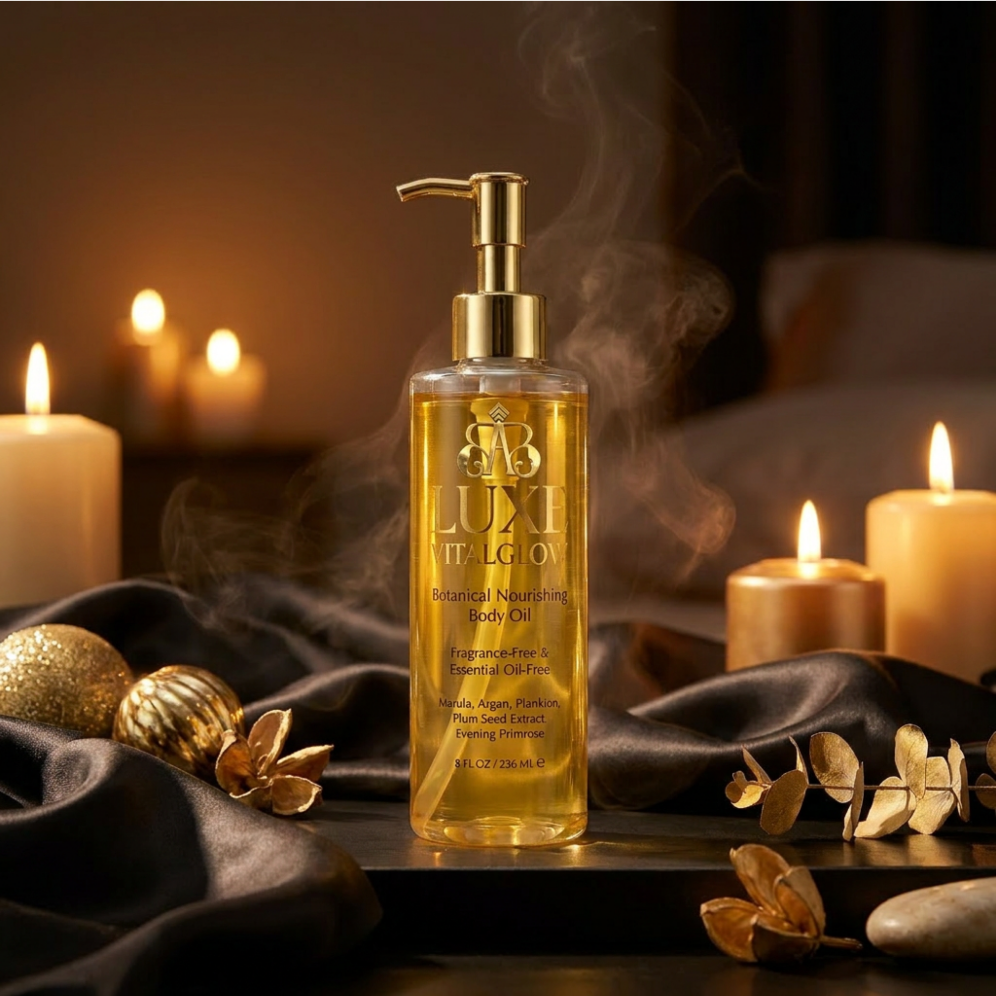 Luxe VitalGlow Botanical Body Oil — Advanced Skin Renewal Treatment