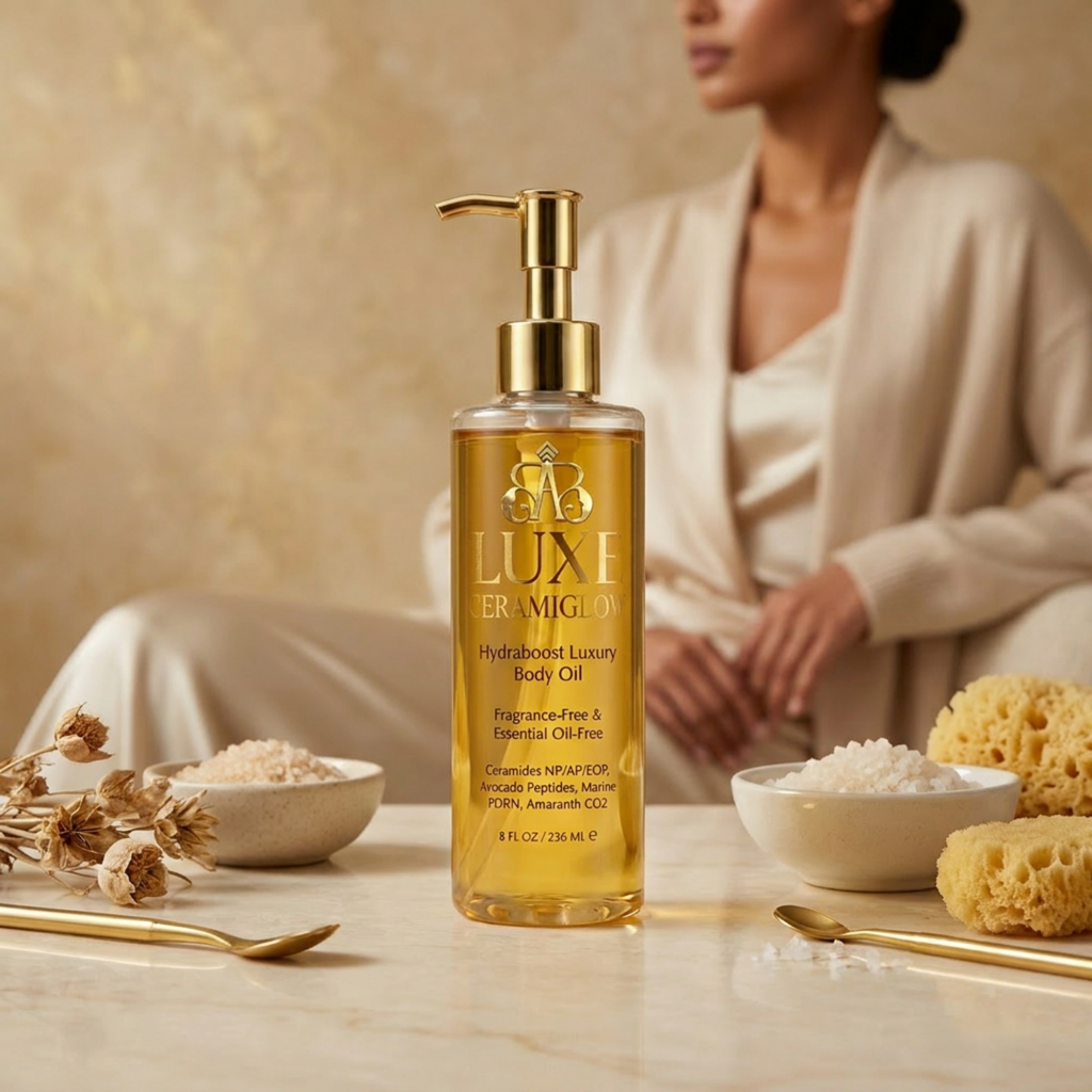 Luxe CeramiGlow Hydraboost Body Oil — Prestige Clinical Skin Renewal