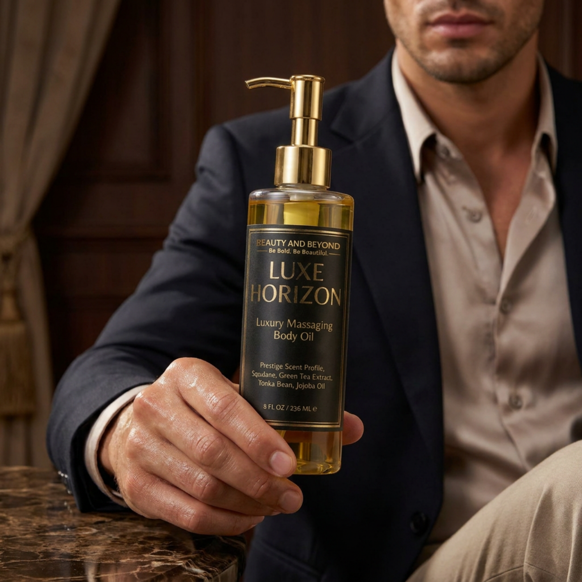 Luxe Horizon Massaging Body Oil — Prestige Spa