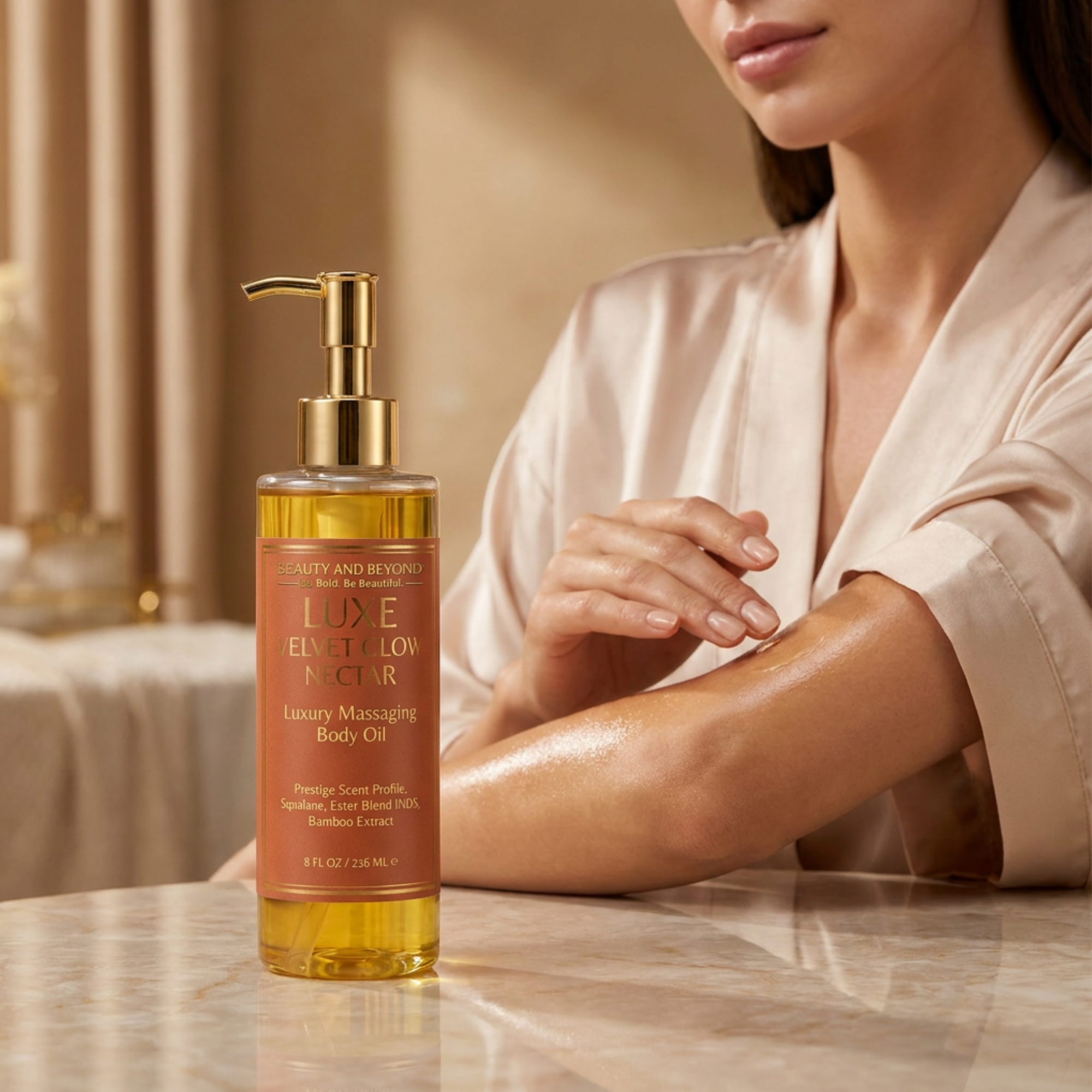 Luxe Velvet Glow Nectar Massaging Body Oil — Prestige Spa