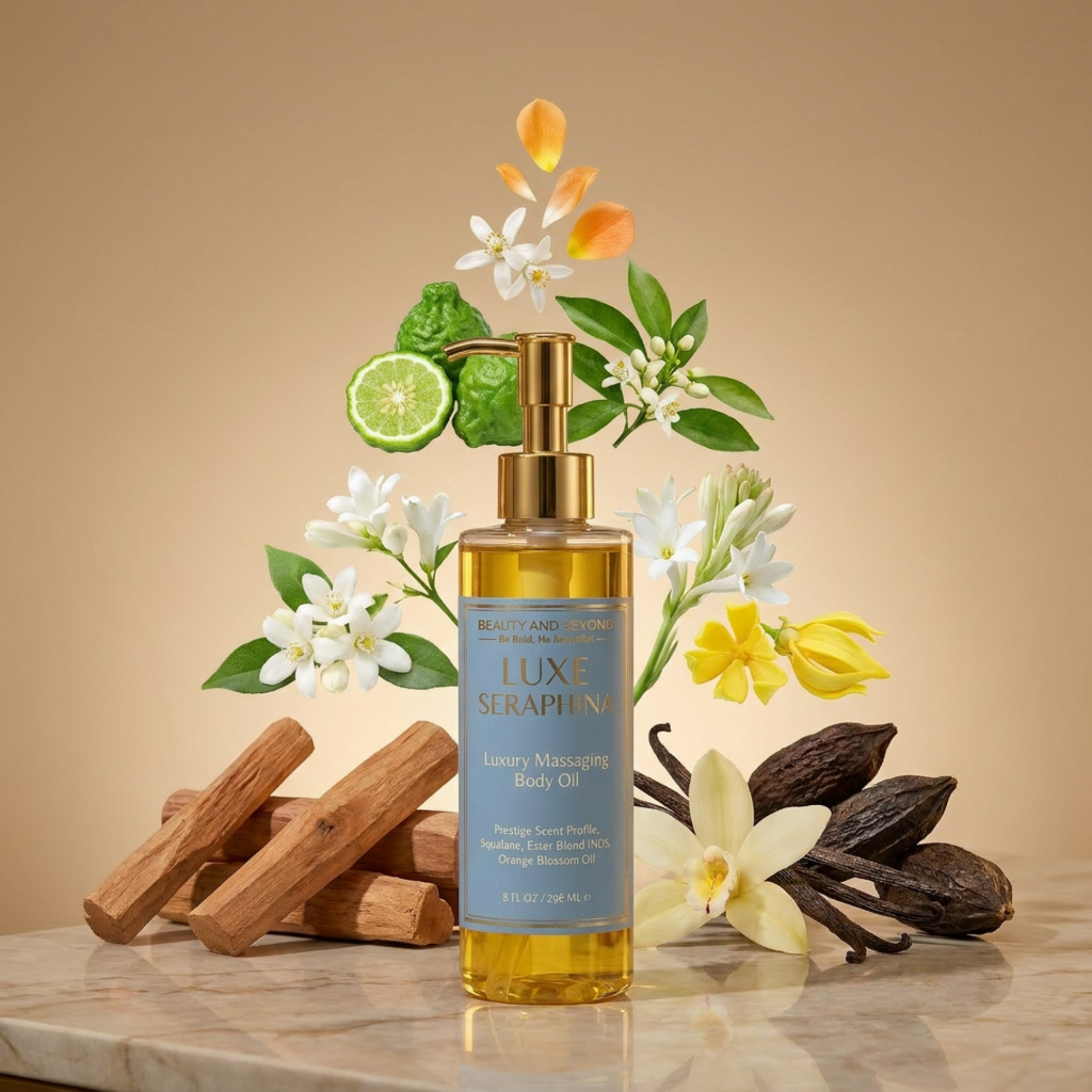 Luxe Seraphina Massaging Body Oil — Prestige Spa