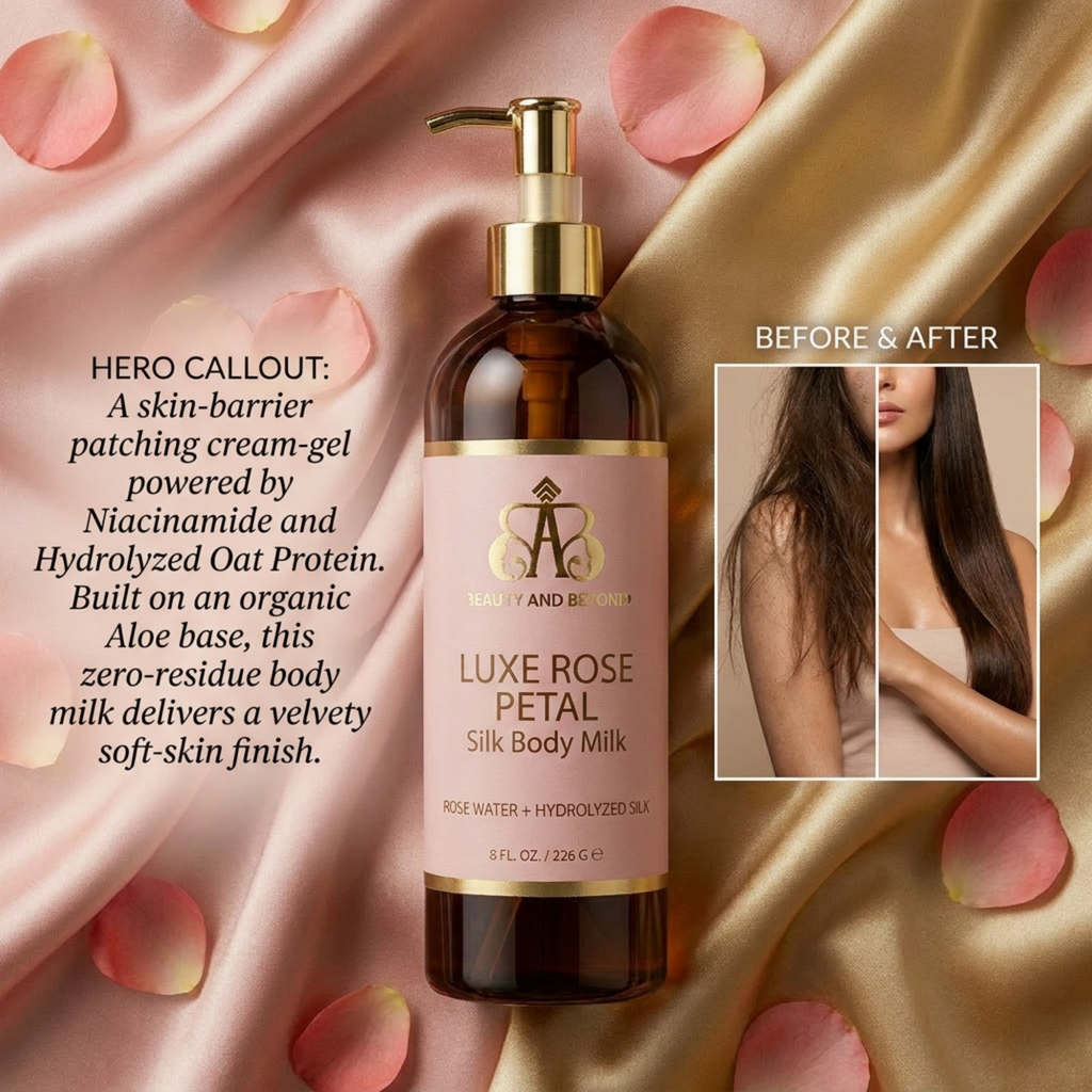 Luxe Rose Petal Silk Body Milk