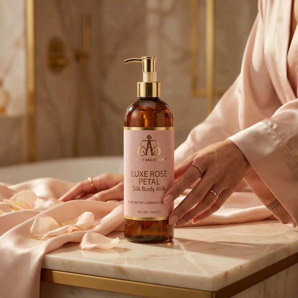 Luxe Rose Petal Silk Body Milk
