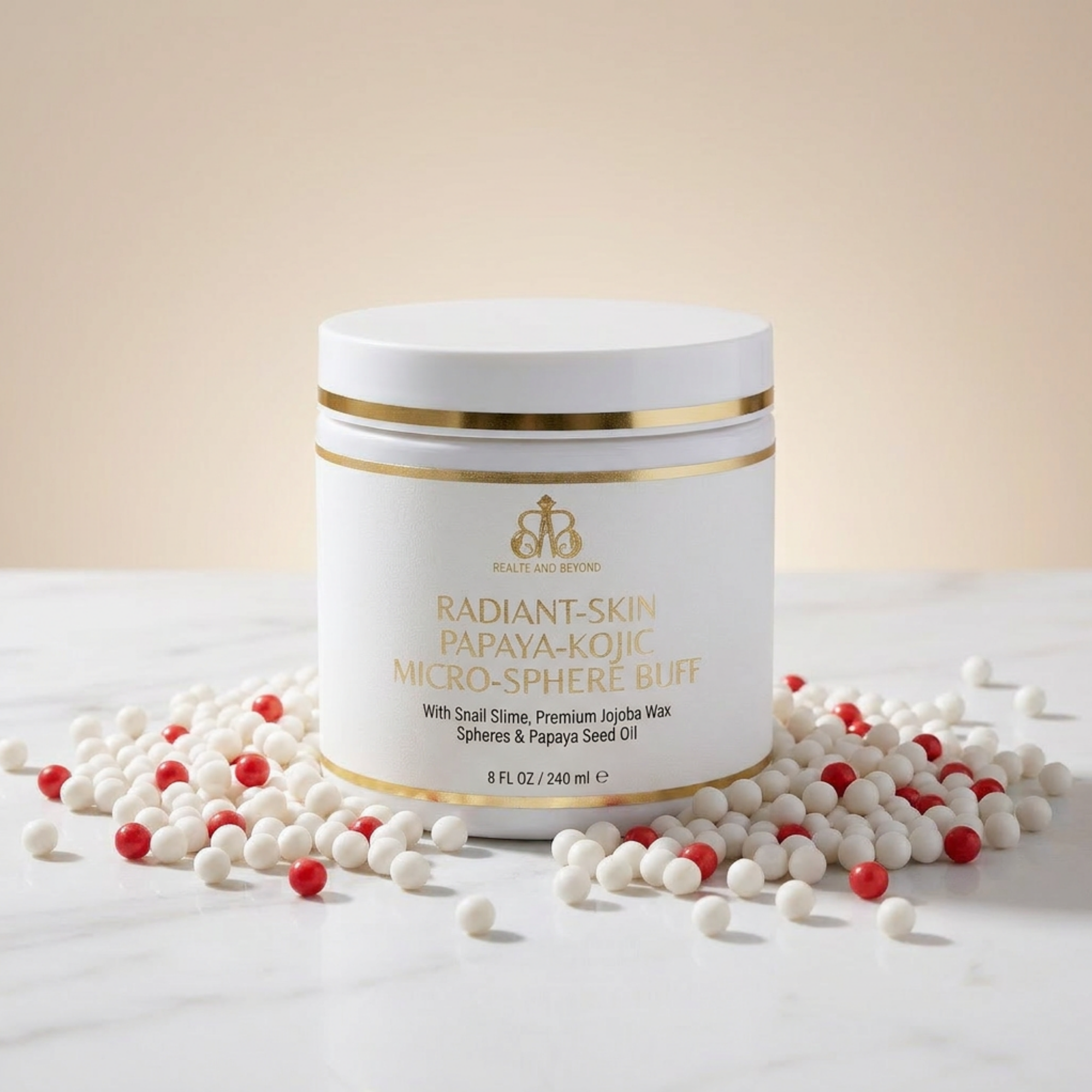 Radiant-Skin Papaya-Kojic Micro-Sphere Buff
