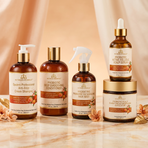 Nectarique Botanique™ — Peach Nectar Professional Anti-Frizz Salon Quality Probiotic Series