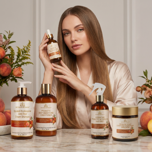 Nectarique Botanique™ — Peach Nectar Professional Anti-Frizz Salon Quality Probiotic Series
