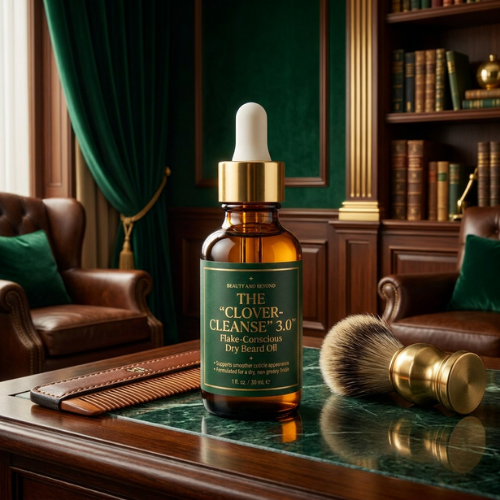 THE "CLOVER-CLEANSE" 3.0™ - CLOVER-SHIELD™ Dry Beard Oil