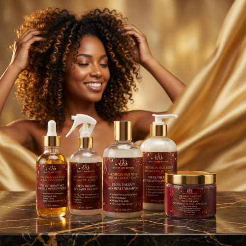 THE VIRGIN HAIR RESET RITUAL COLLECTION Tress Therapy Apple Cider Vinegar Clarification Hair Care System