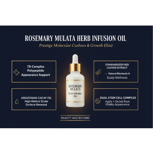 Rosemary Mulata Herb Infusion Oil | Prestige Molecular Cushion & Growth Elixir