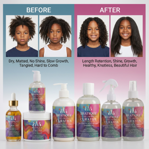 Bratique™ — The Crown Curative Youth Texture Therapy Master Ritual Set — Complete 7-Piece Collection