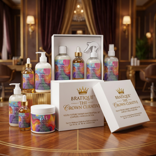 Bratique™ — The Crown Curative Youth Texture Therapy Master Ritual Set — Complete 7-Piece Collection