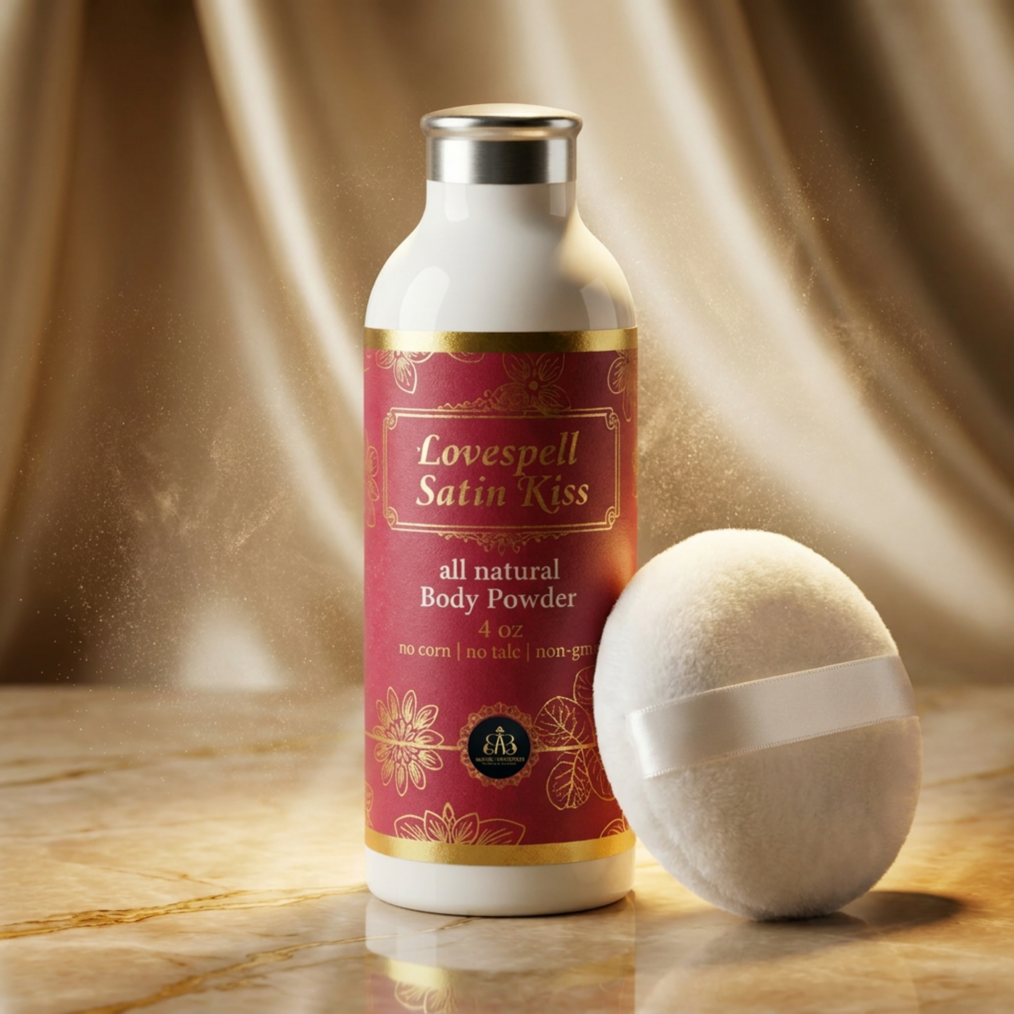 Love Spell Satin Kiss All Natural Body Powder