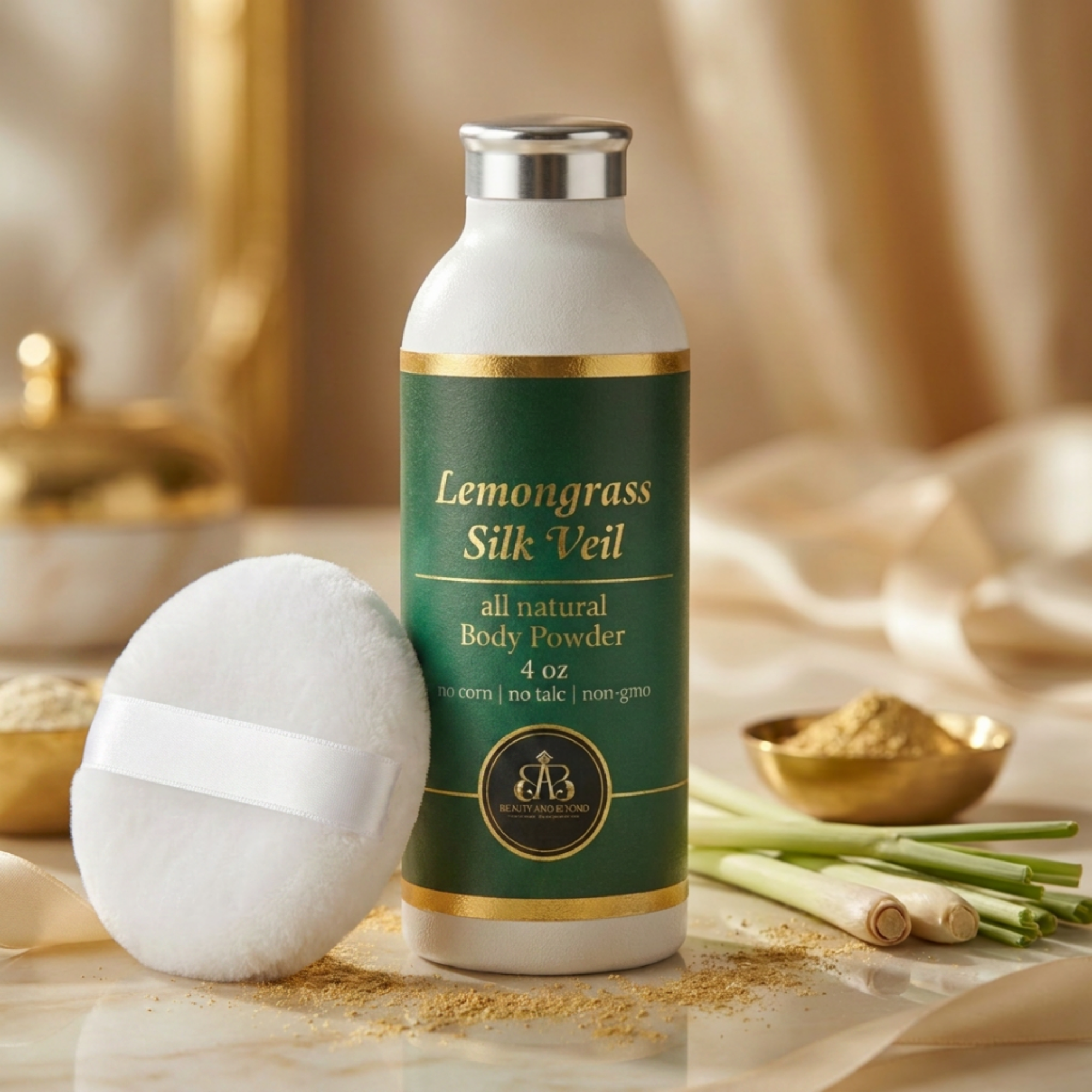 Lemongrass Silk Veil All Natural Body Powder