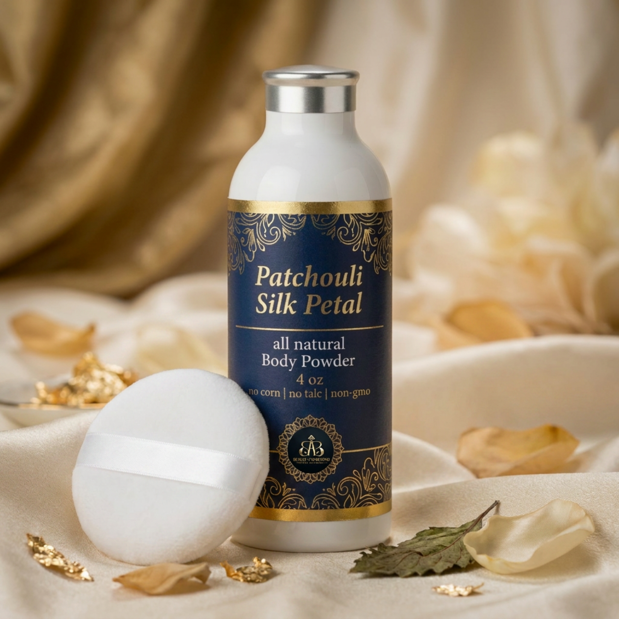 Patchouli Silk Petal All Natural Body Powder