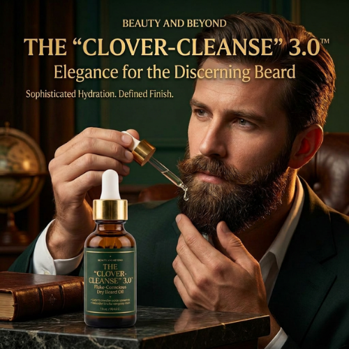 THE "CLOVER-CLEANSE" 3.0™ - CLOVER-SHIELD™ Dry Beard Oil