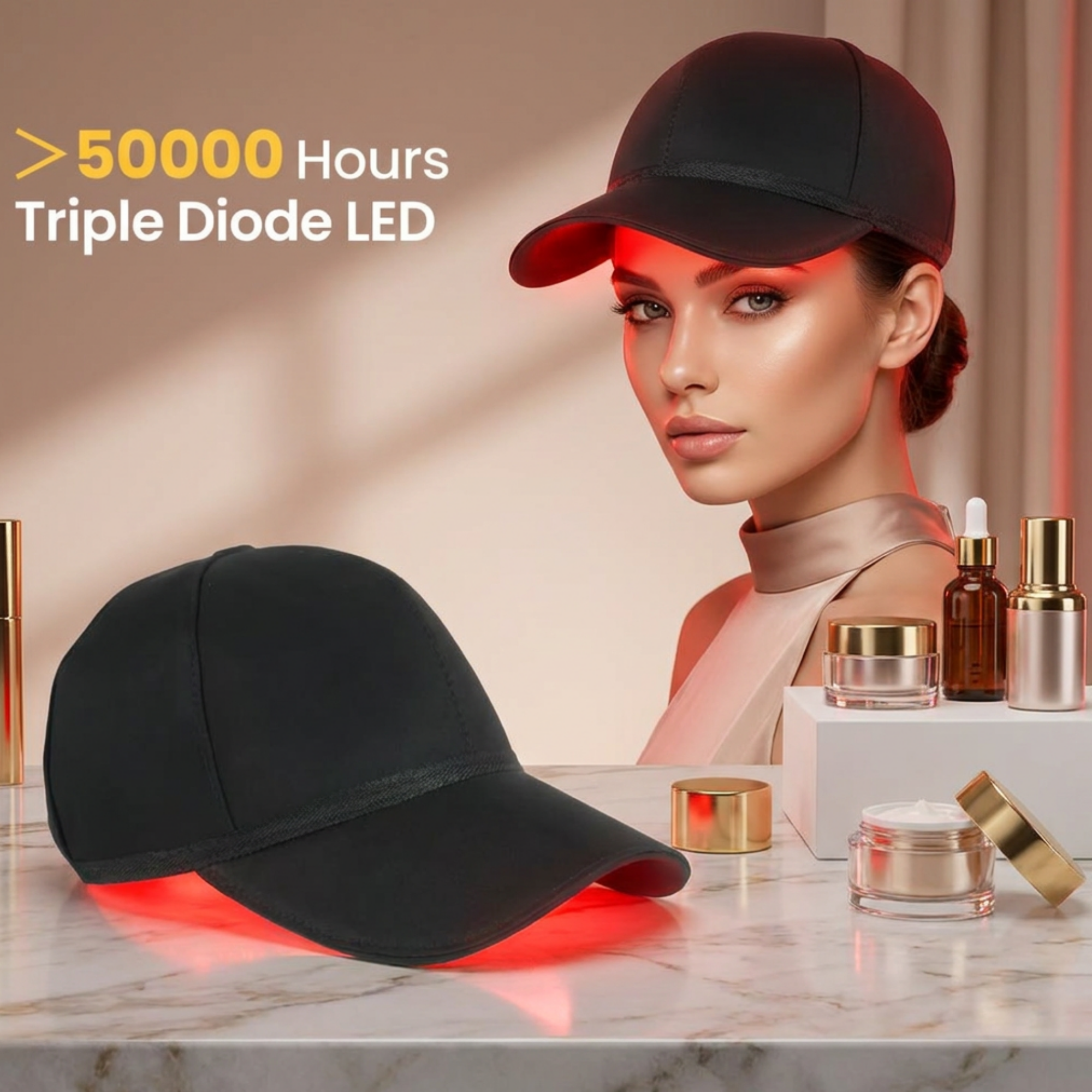 HeatWave Hair & Head Red Light Therapy Cap