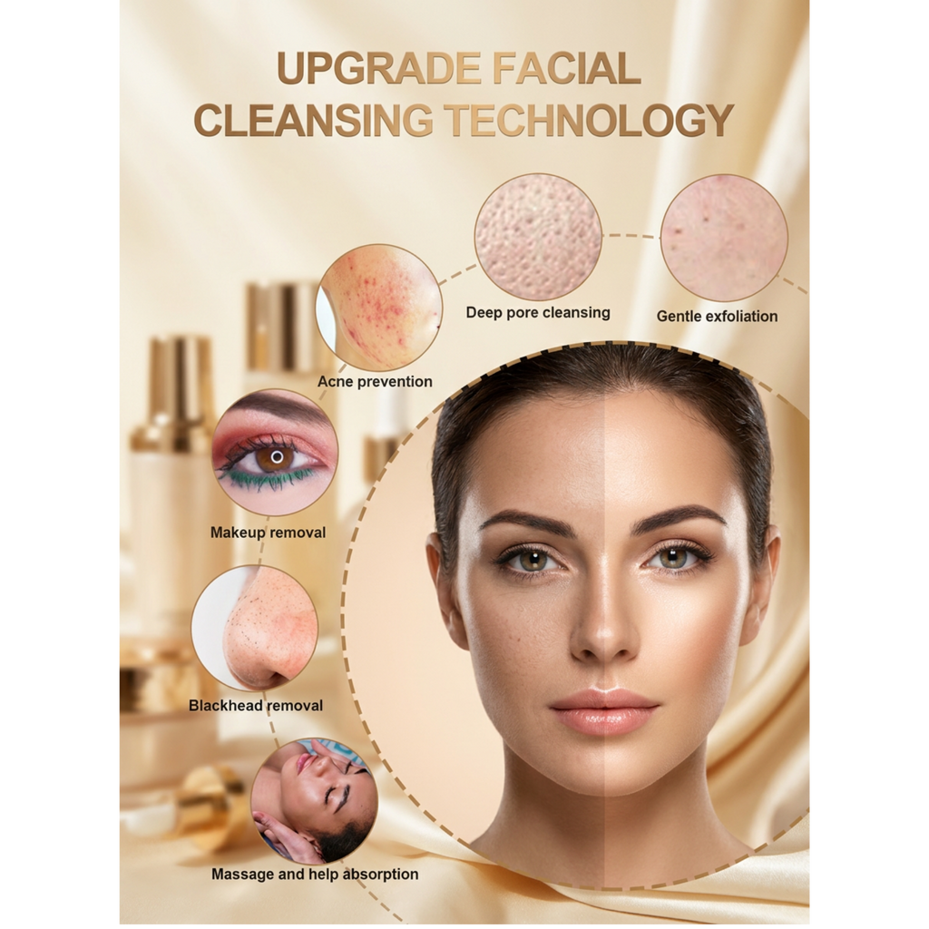 Lumina PureWave Luxe Sonic Facial Cleansing Brush