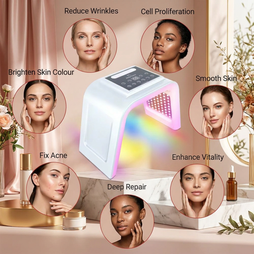 7 LED Light Facial Nano Mist Home Therapy PDT Machine