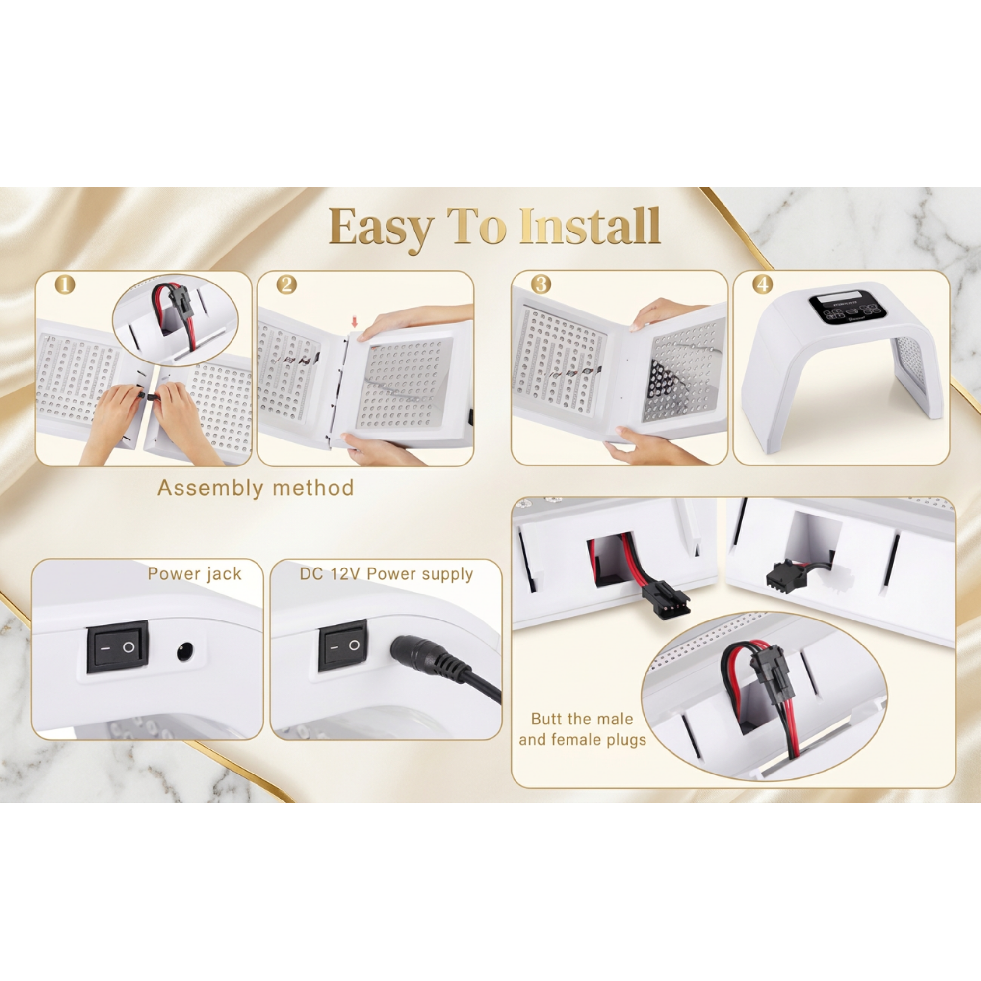7 LED Light Facial Nano Mist Home Therapy PDT Machine