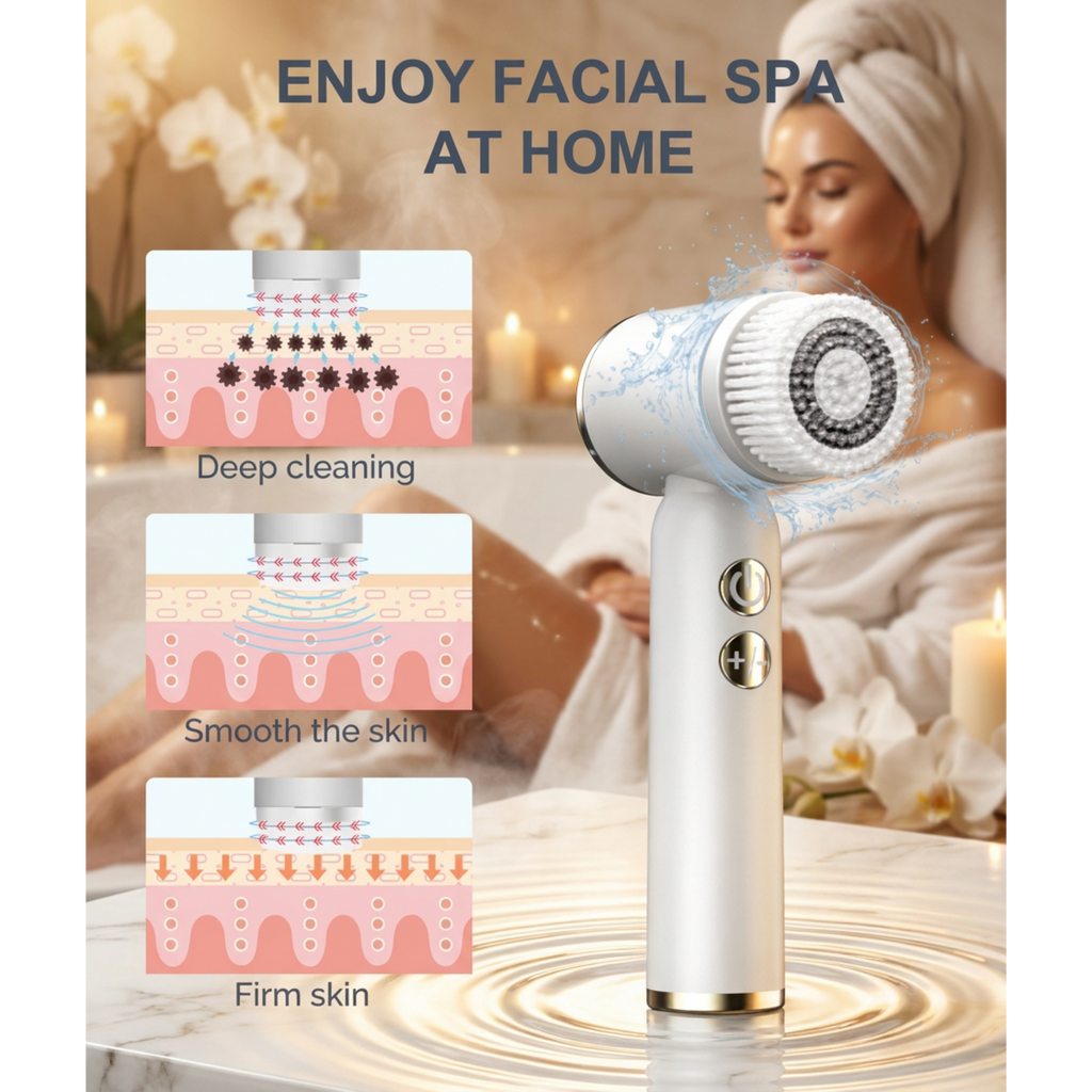 Lumina PureWave Luxe Sonic Facial Cleansing Brush