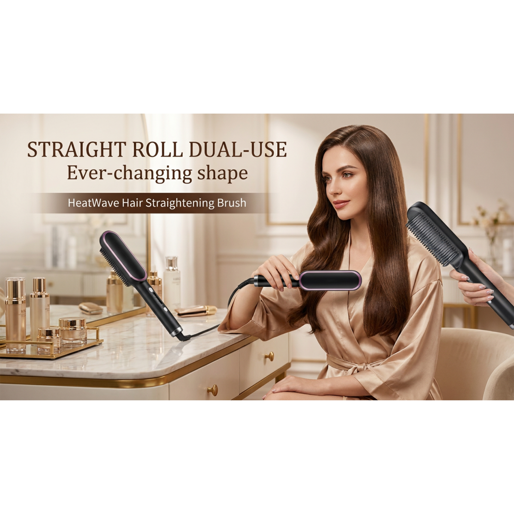HeatWave Hair Straightening Brush