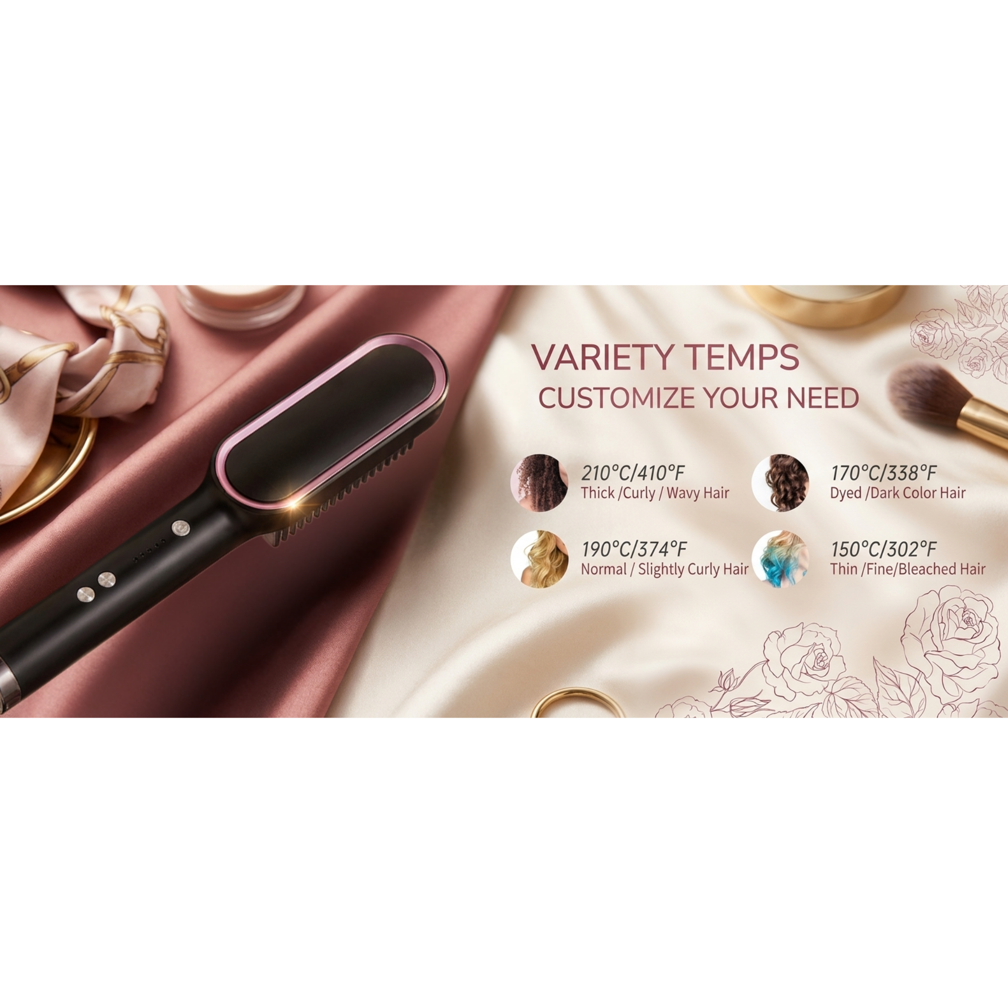 HeatWave Hair Straightening Brush