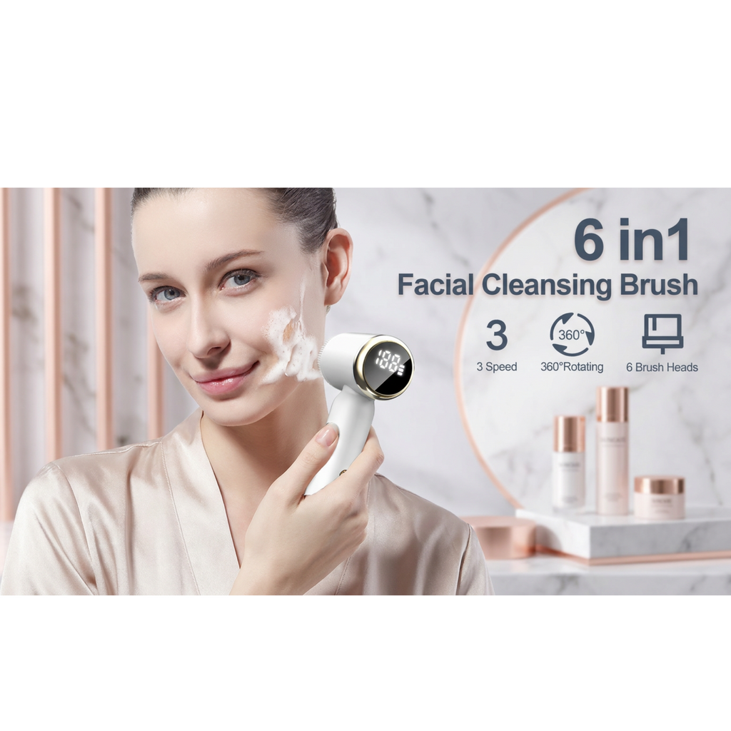 Lumina PureWave Luxe Sonic Facial Cleansing Brush