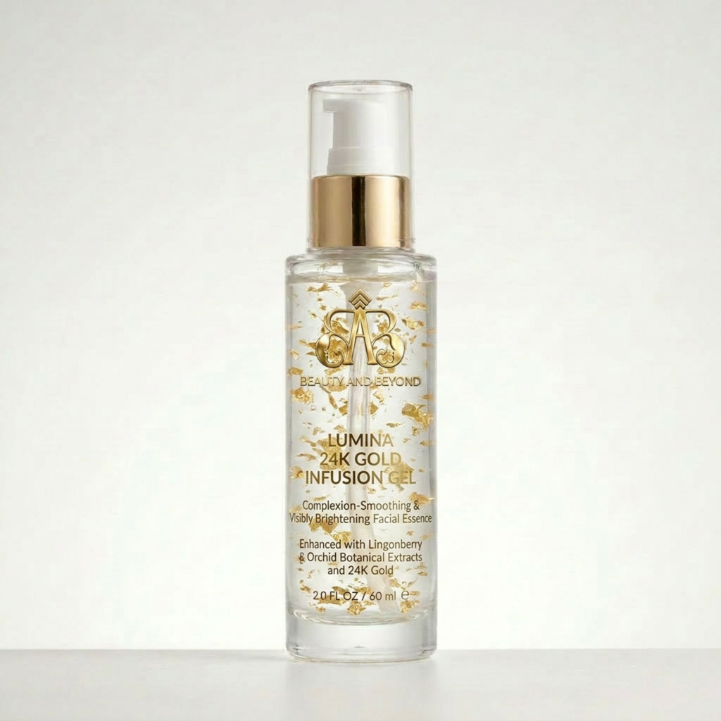 Lumina 24K Gold Infusion Gel – Complexion-Smoothing & Visibly Brightening Facial Essence (60 mL)