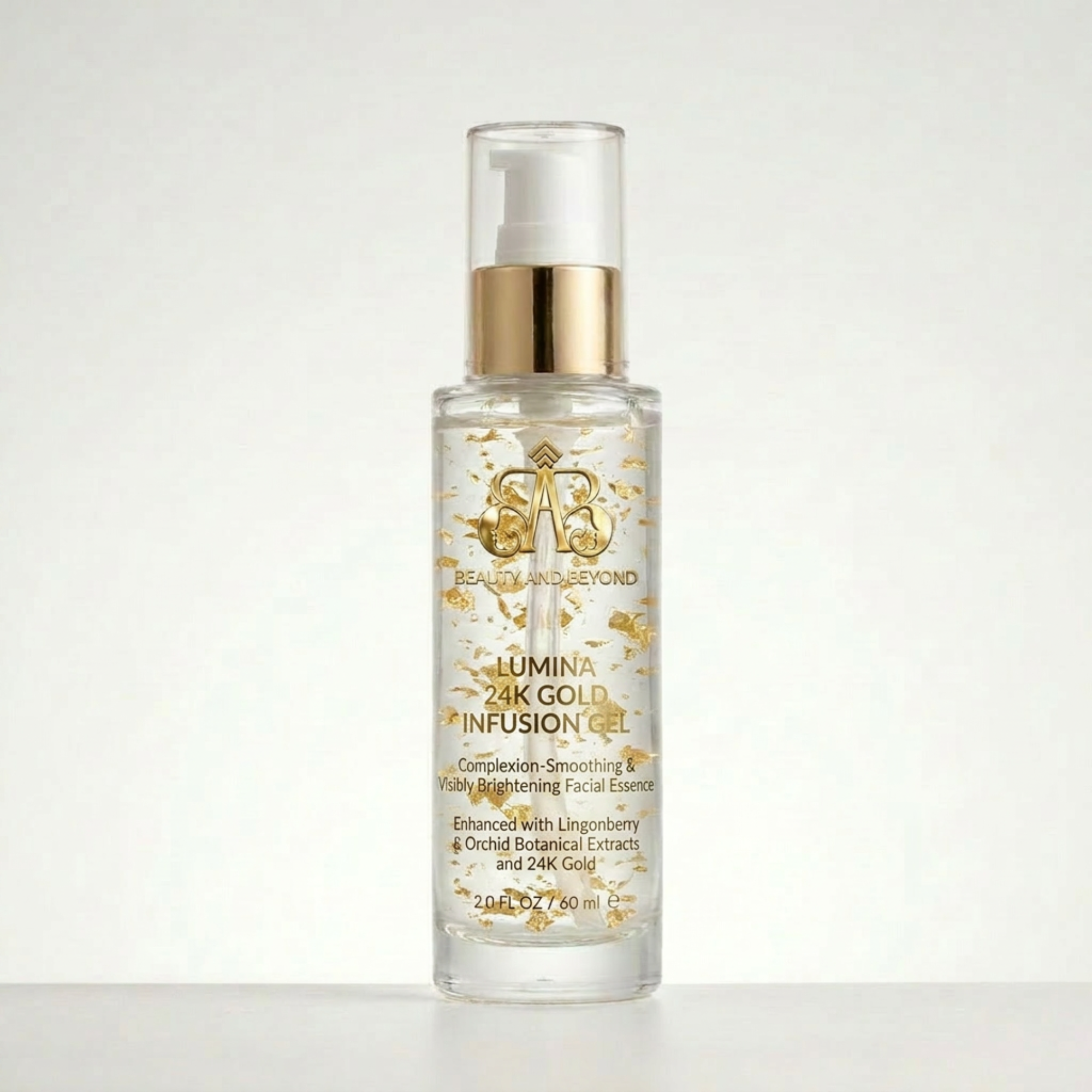 Lumina 24K Gold Infusion Gel – Complexion-Smoothing & Visibly Brightening Facial Essence (60 mL)