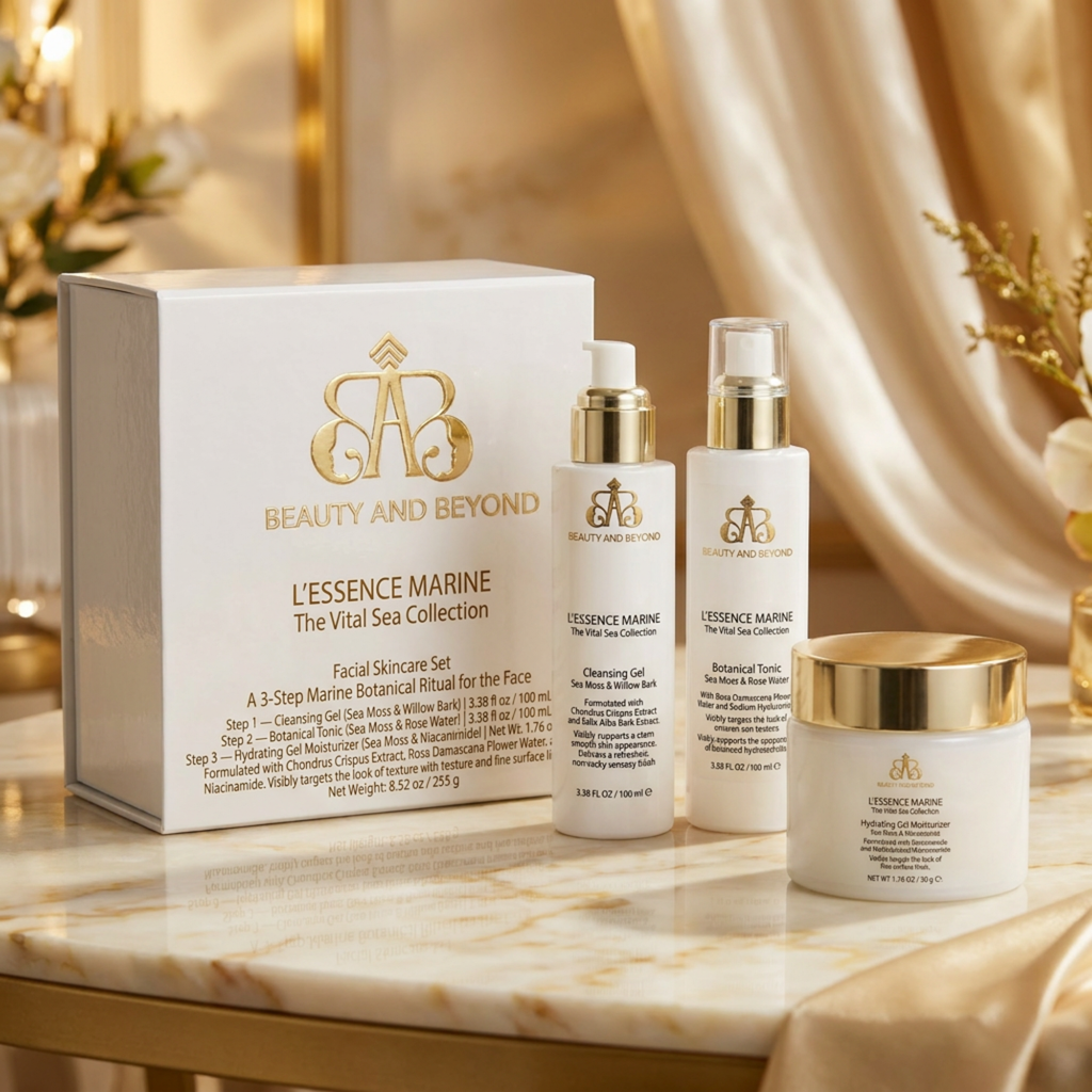 L'Essence Marine: The Vital Sea Collection — Facial Skincare Set (3-Step Marine Botanical Ritual)