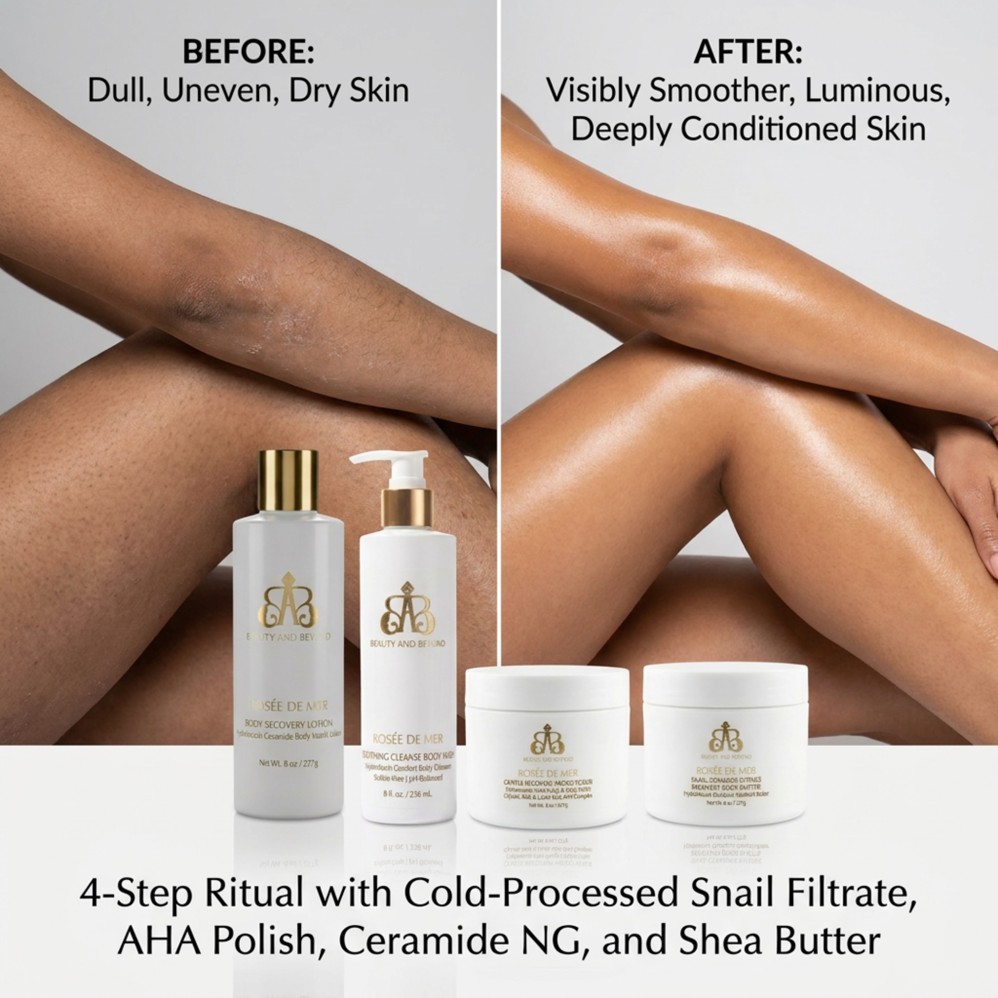 Rosée De Mer — Luxe Advanced HydroMucin Body Care Suite (4-Piece)