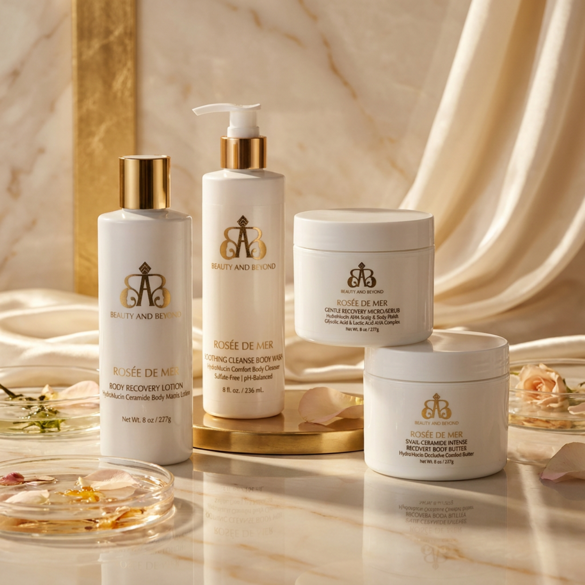 Rosée De Mer — Luxe Advanced HydroMucin Body Care Suite (4-Piece)