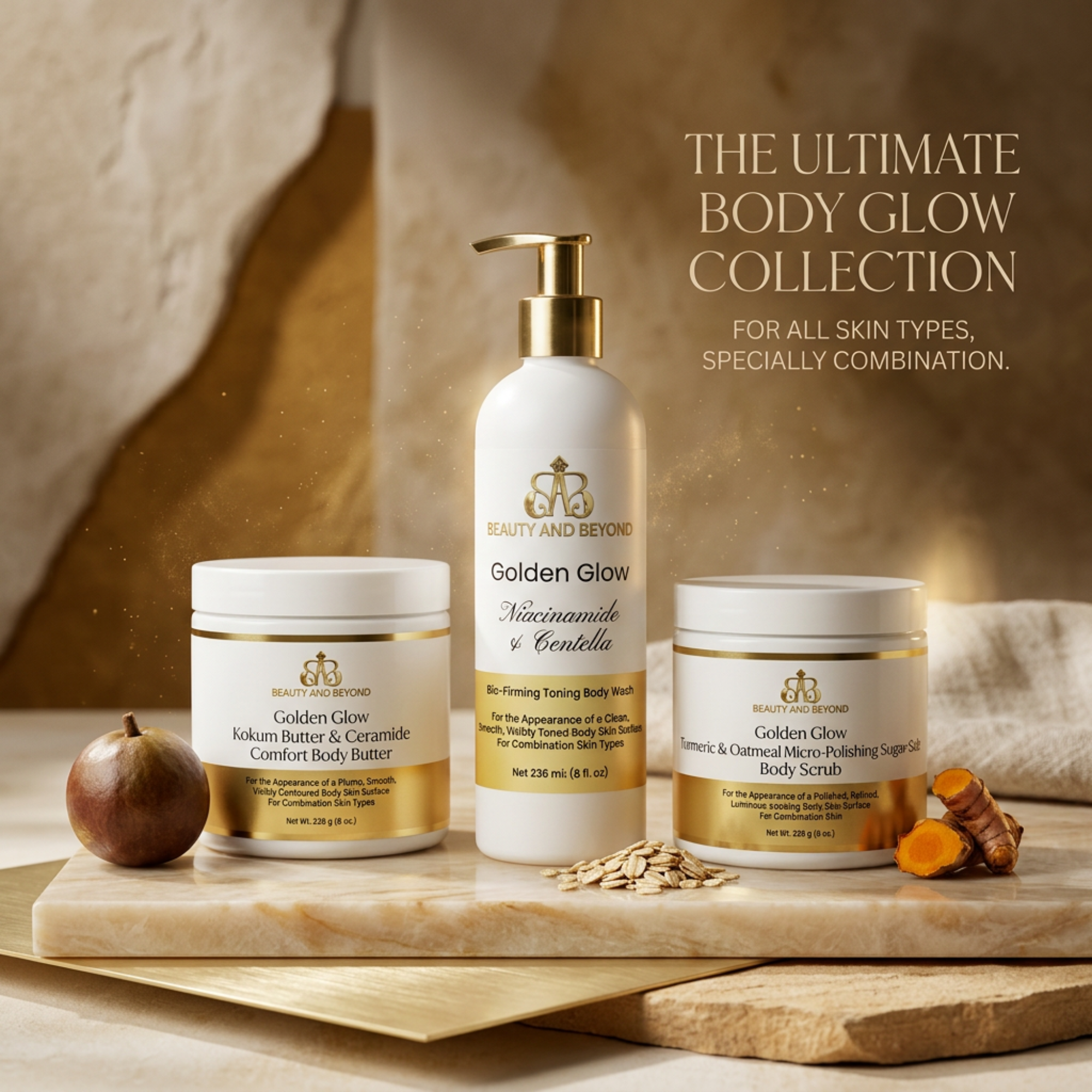 Golden Glow System — 3-Piece Glow Body Care Set
