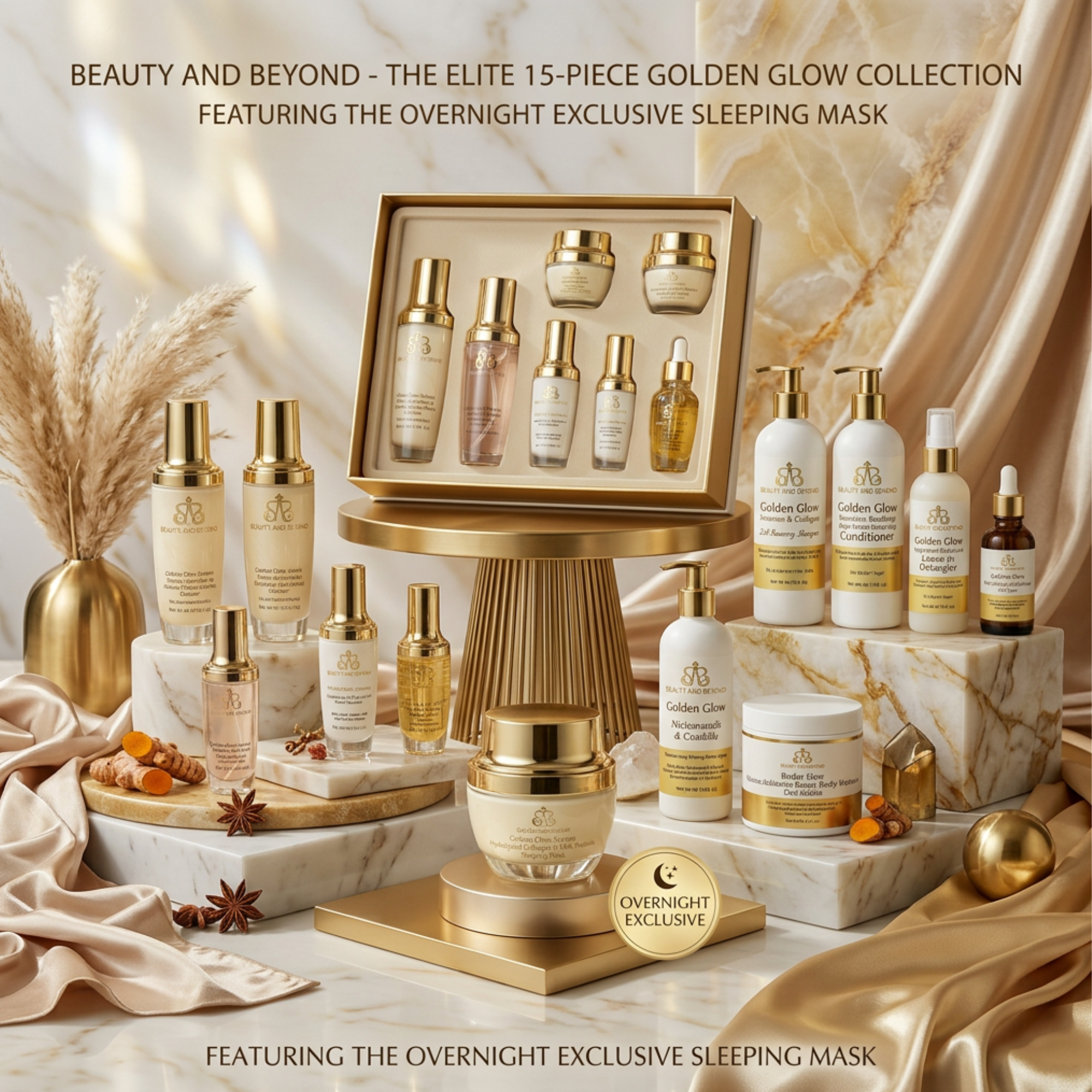 Golden Glow System — Master 15-Piece Head-to-Toe Collection