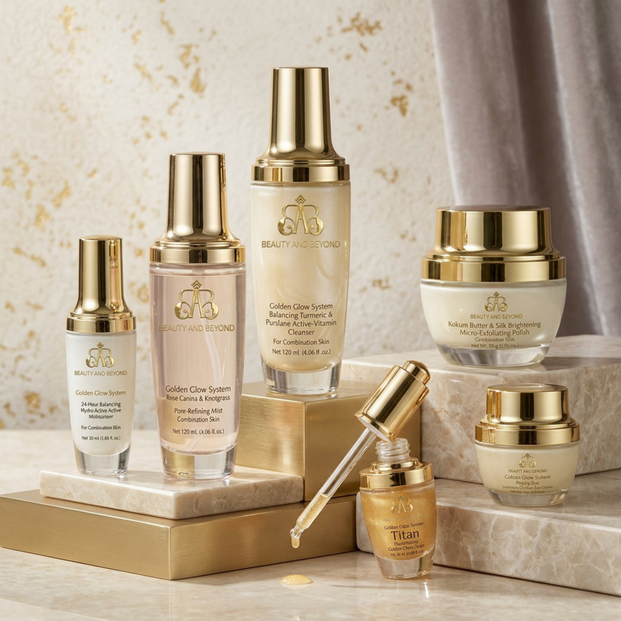 Golden Glow System — Master 15-Piece Head-to-Toe Collection