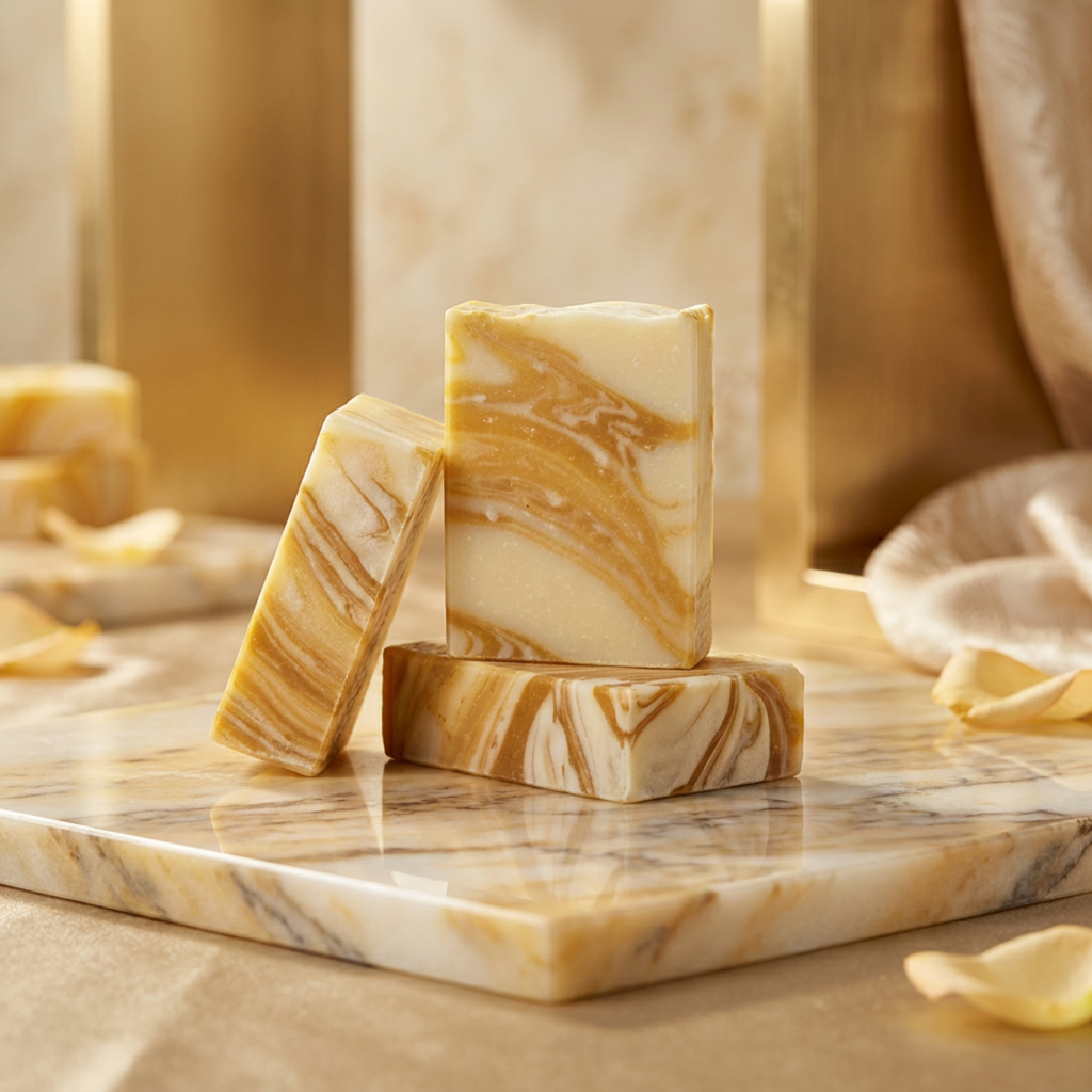 Golden Swirl Oatmeal & Shea Conditioning Body Bar