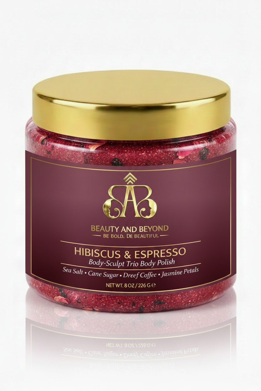 Hibiscus & Espresso — Solid Burgundy Label, Lid On