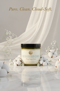 Fresh Cotton Cloud Body Sugar Scrub — luxury hero product shot