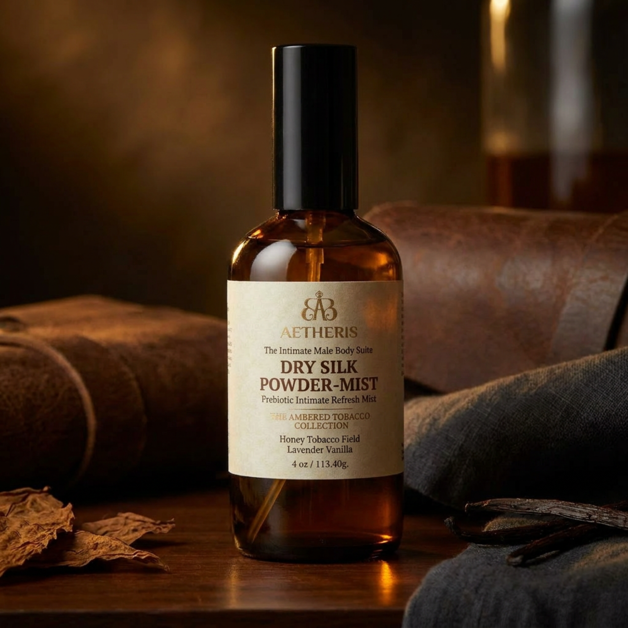AETHERIS THE INTIMATE MALE BODY SUITE: THE AMBERED TOBACCO COLLECTION