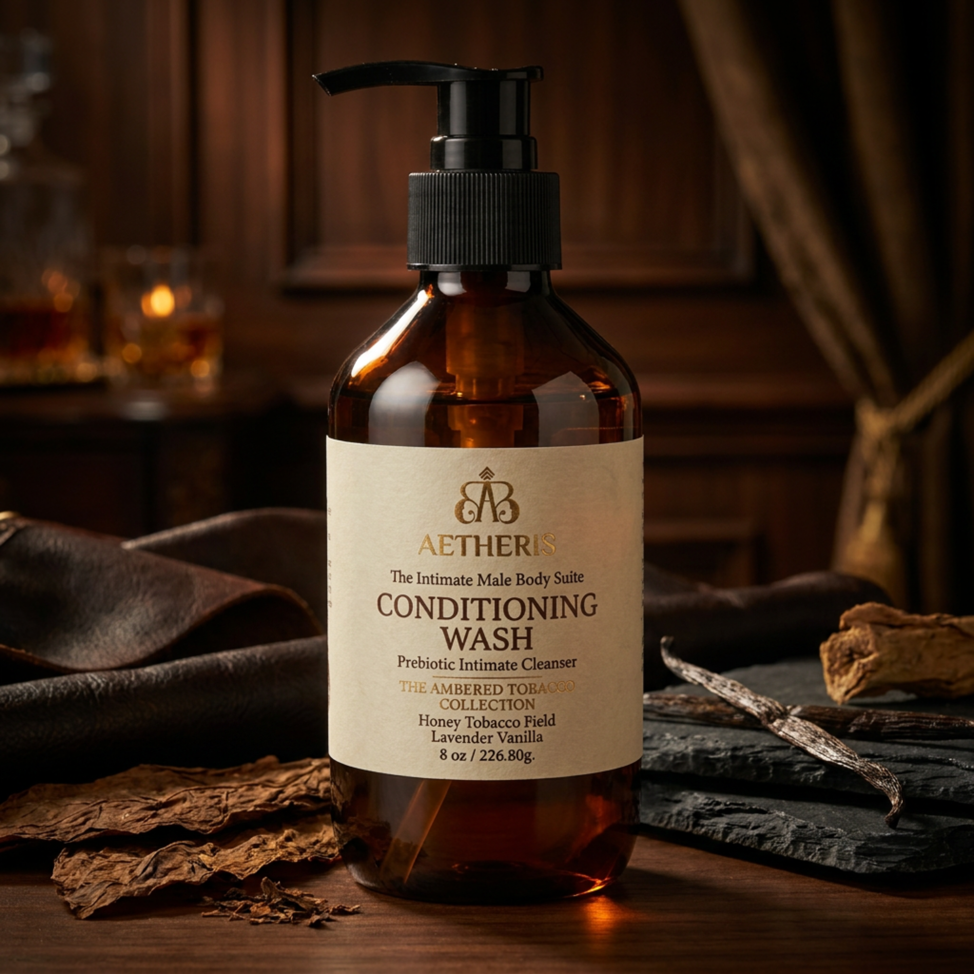AETHERIS THE INTIMATE MALE BODY SUITE: THE AMBERED TOBACCO COLLECTION