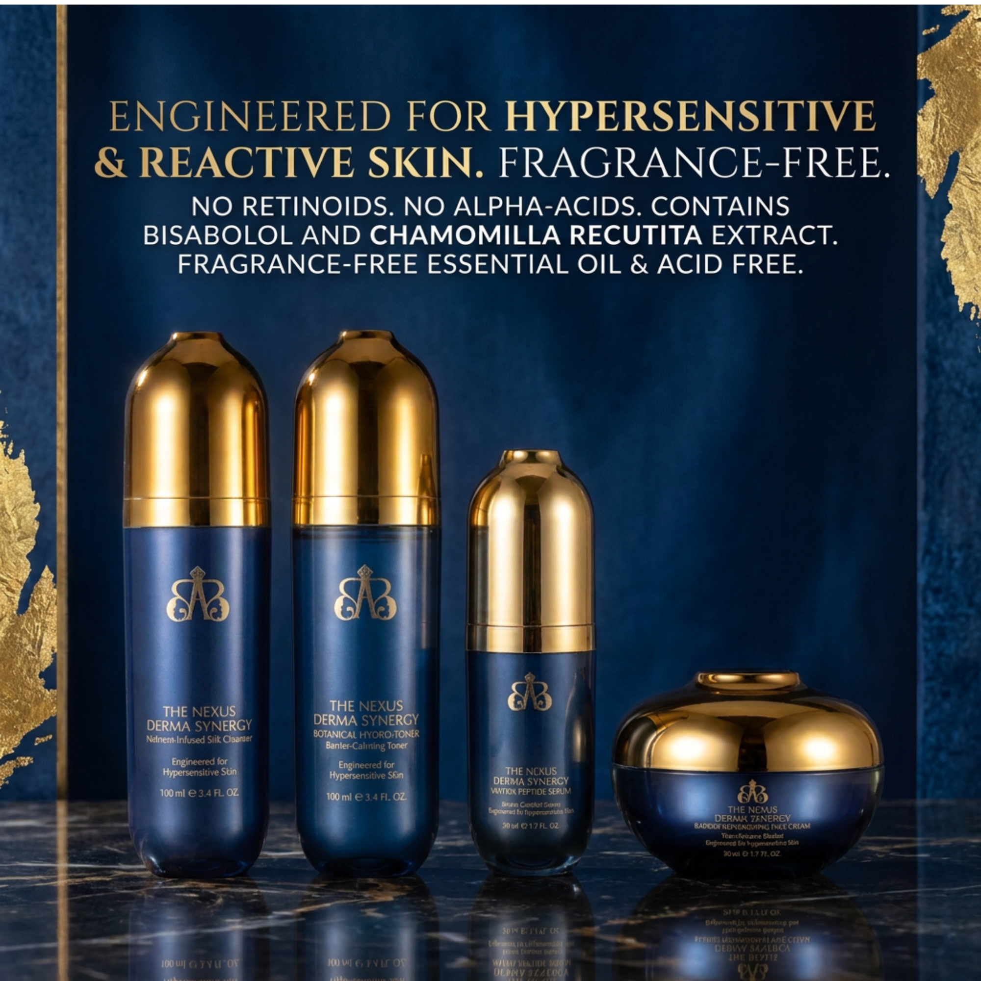 THE NEXUS DERMA SYNERGY COLLECTION FACE CARE SUITE